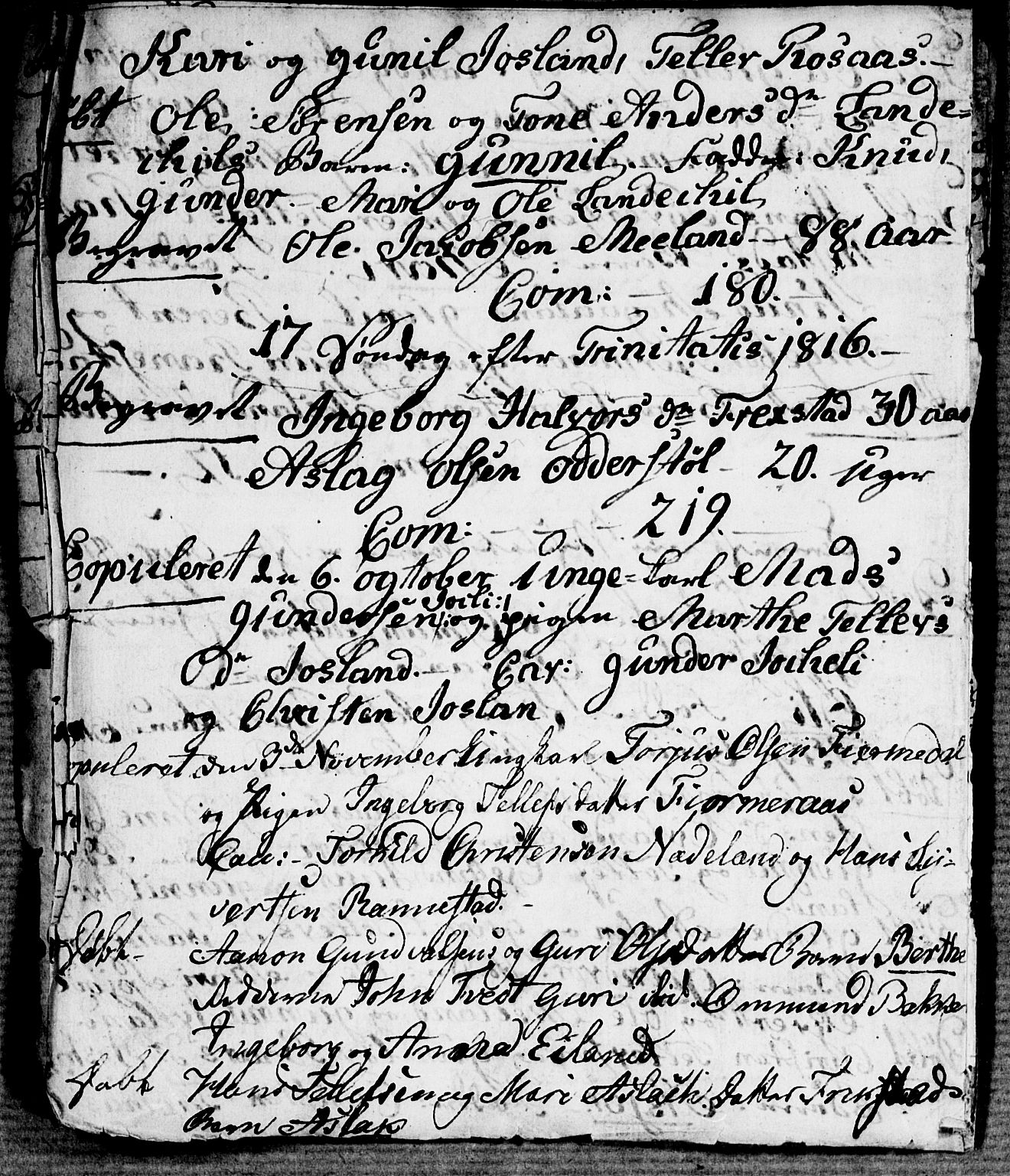 Evje sokneprestkontor, AV/SAK-1111-0008/F/Fa/Fac/L0002: Parish register (official) no. A 2, 1765-1816, p. 186