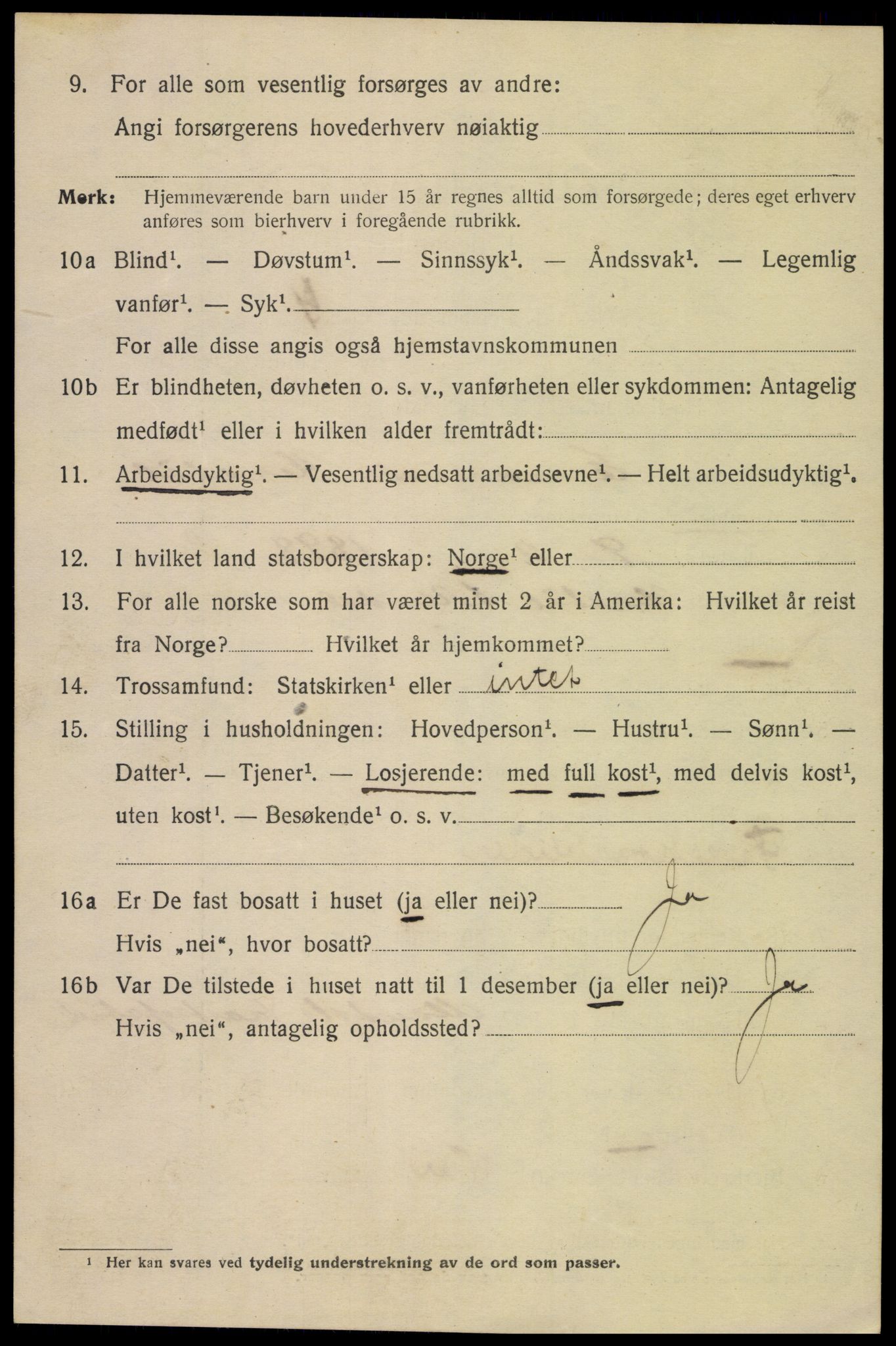 SAK, 1920 census for Mandal, 1920, p. 8158