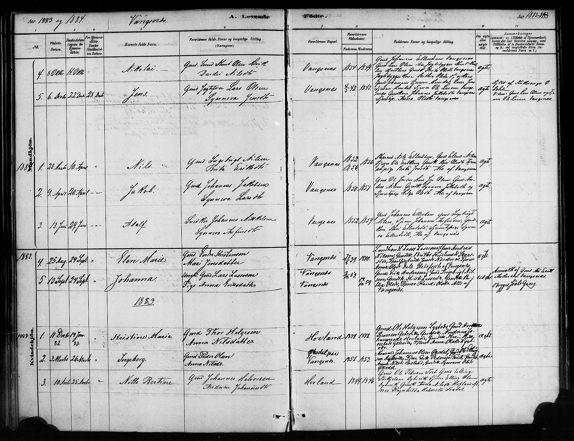 Balestrand sokneprestembete, SAB/A-79601/H/Haa/Haaa/L0004: Parish register (official) no. A 4 /3, 1879-1888, p. 8