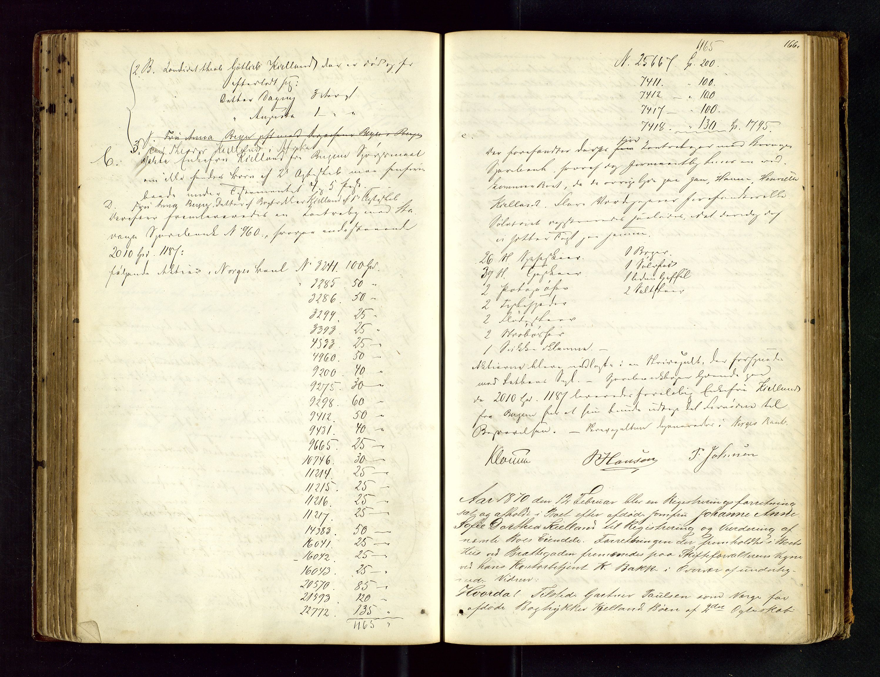 Stavanger byfogd, AV/SAST-A-101408/001/5/50/503BA/L0003: Registreringsprotokoll, 1864-1882, p. 166
