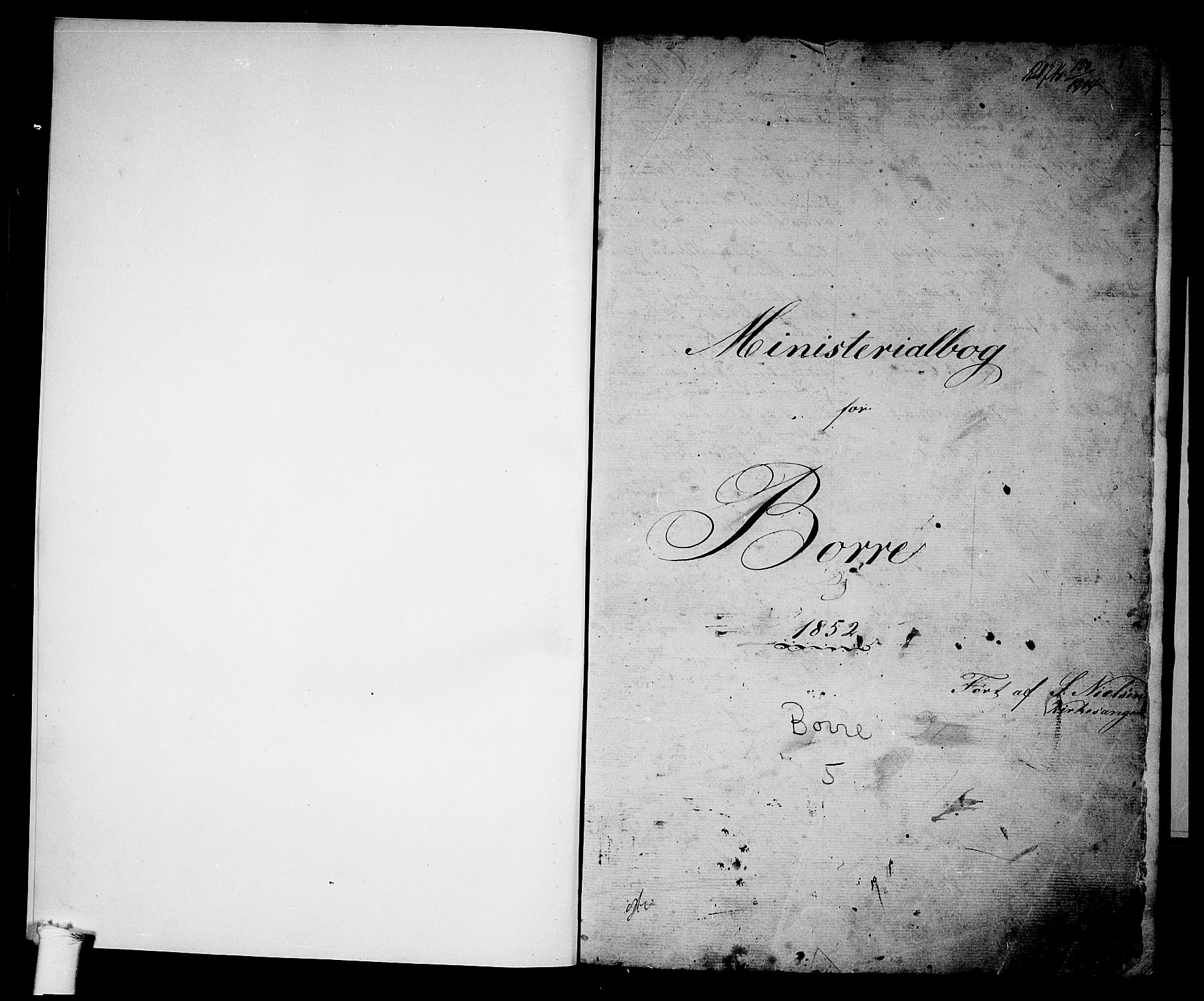 Borre kirkebøker, AV/SAKO-A-338/G/Ga/L0002: Parish register (copy) no. I 2, 1852-1871, p. 1