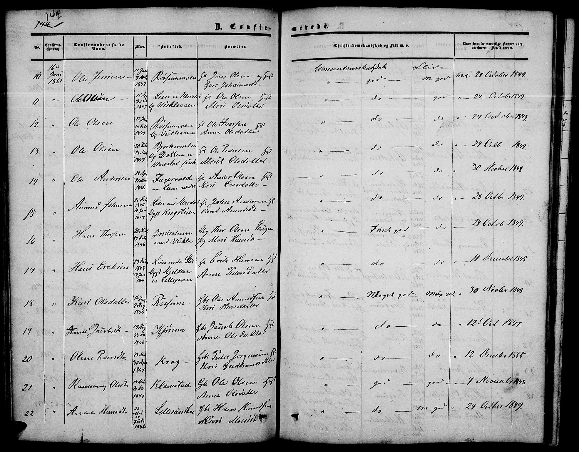 Nord-Fron prestekontor, SAH/PREST-080/H/Ha/Hab/L0003: Parish register (copy) no. 3, 1851-1886, p. 147