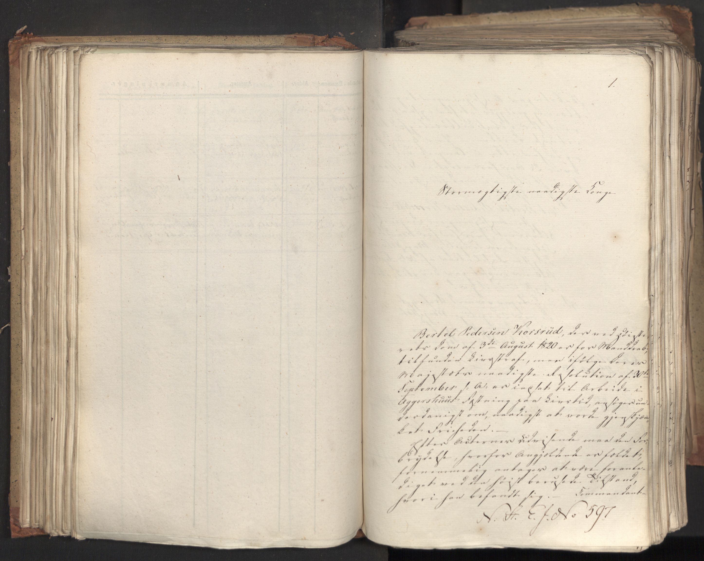 Statsrådsavdelingen i Stockholm, AV/RA-S-1003/D/Da/L0035: Regjeringsinnstillinger nr. 541-840, 1823, p. 134
