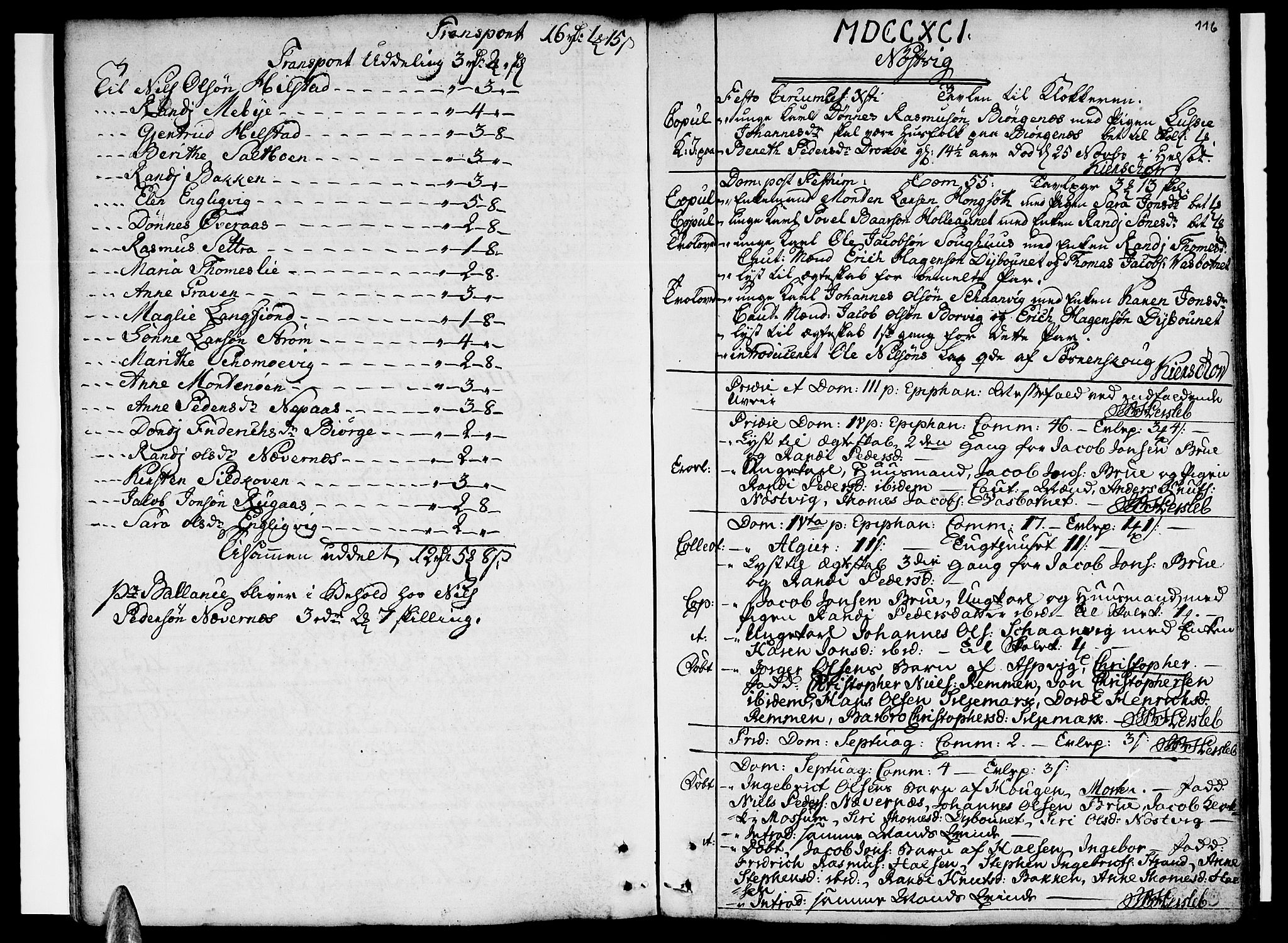 Ministerialprotokoller, klokkerbøker og fødselsregistre - Nordland, SAT/A-1459/814/L0222: Parish register (official) no. 814A03, 1752-1819, p. 116