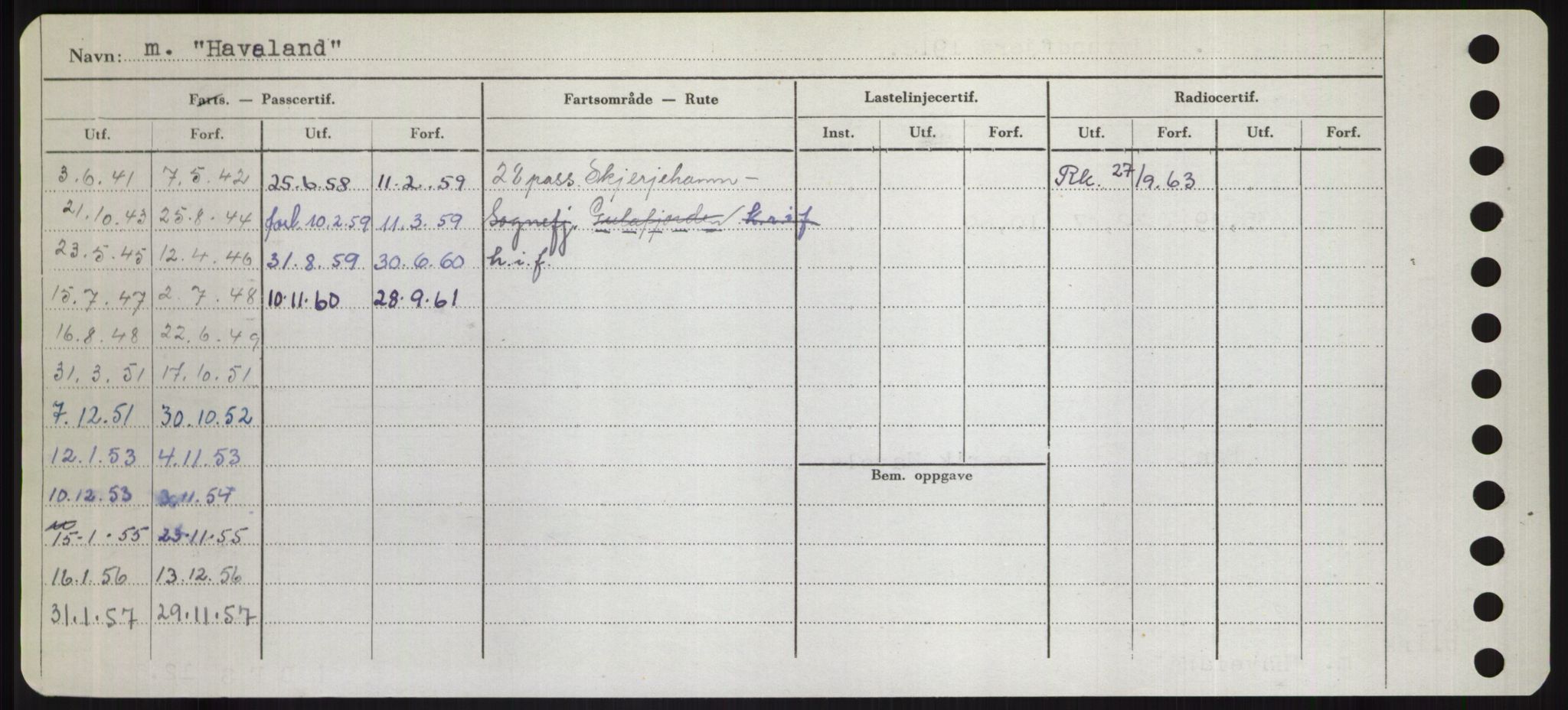 Sjøfartsdirektoratet med forløpere, Skipsmålingen, RA/S-1627/H/Hd/L0014: Fartøy, H-Havl, p. 530