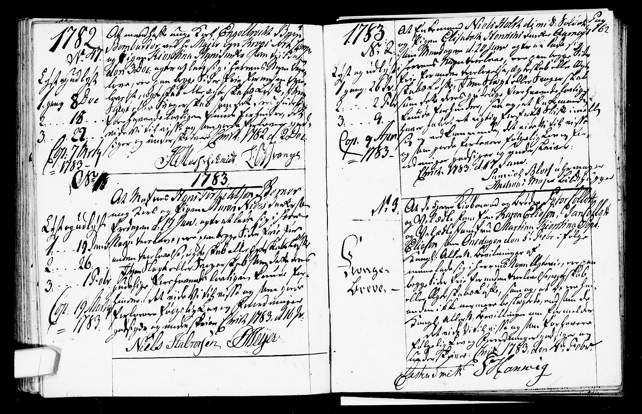Oslo domkirke Kirkebøker, SAO/A-10752/L/La/L0009: Best man's statements no. 9, 1770-1784, p. 162