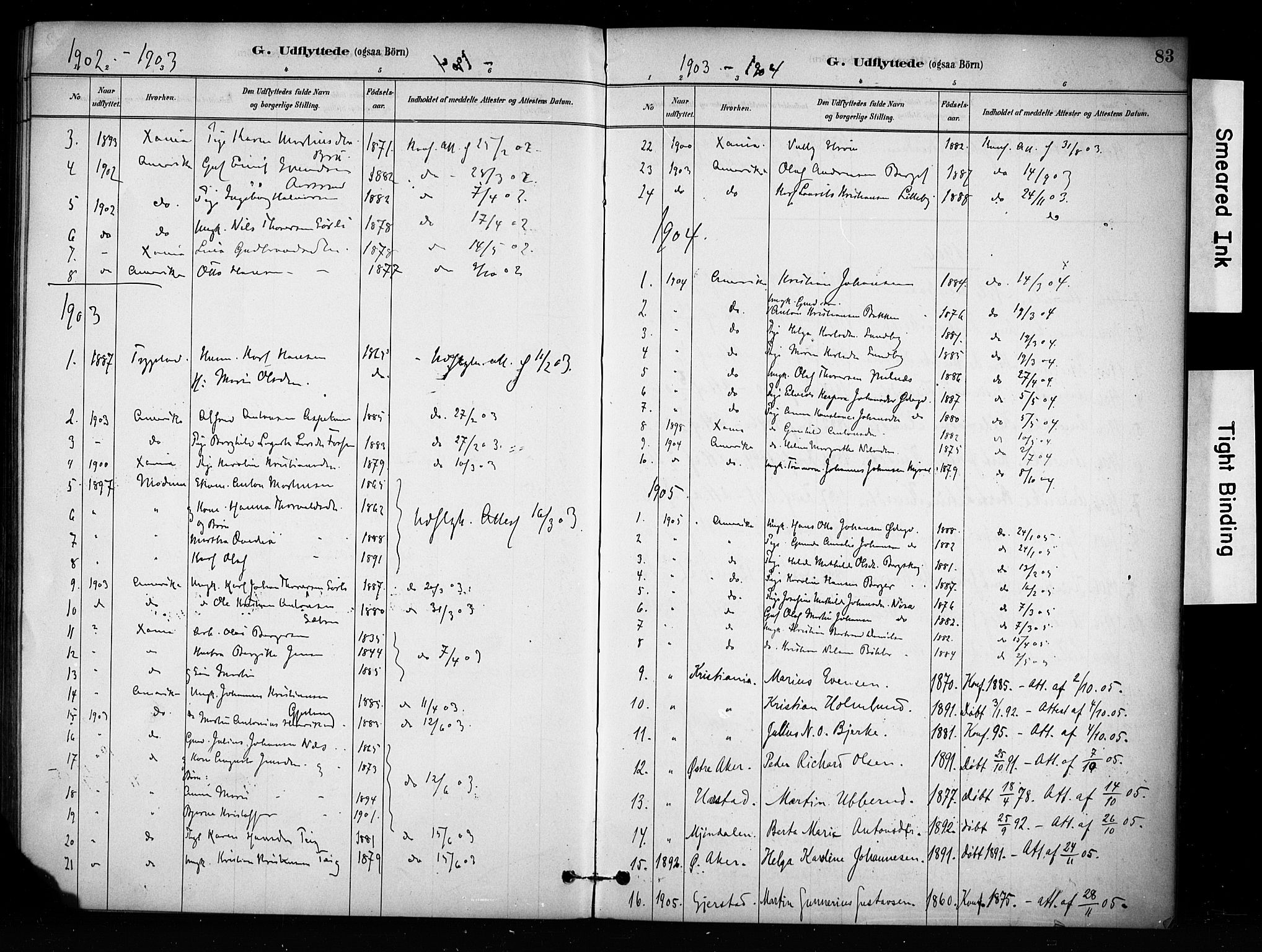 Enebakk prestekontor Kirkebøker, AV/SAO-A-10171c/F/Fa/L0017: Parish register (official) no. I 17, 1881-1919, p. 83