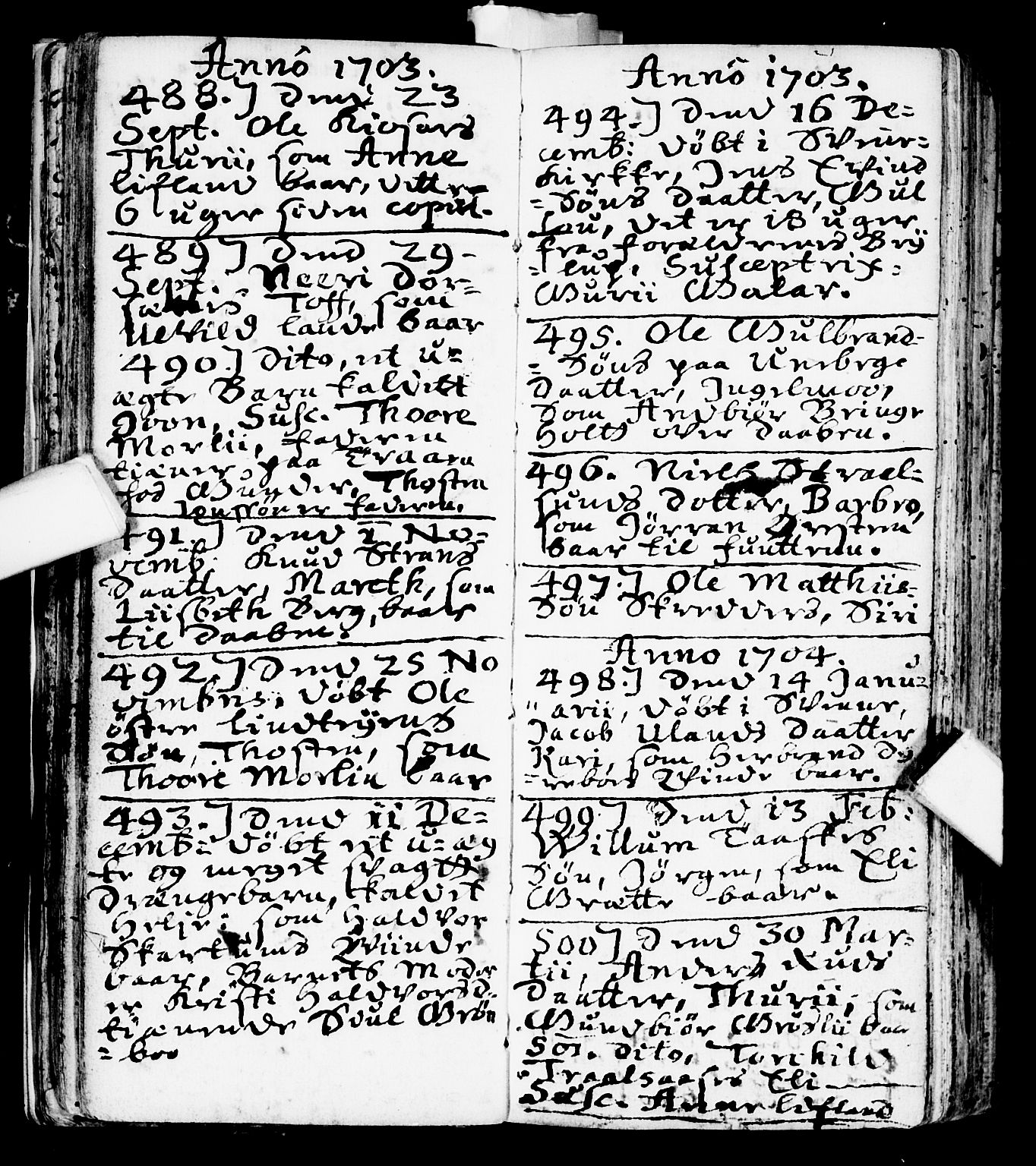 Flesberg kirkebøker, AV/SAKO-A-18/F/Fa/L0001: Parish register (official) no. I 1, 1688-1725