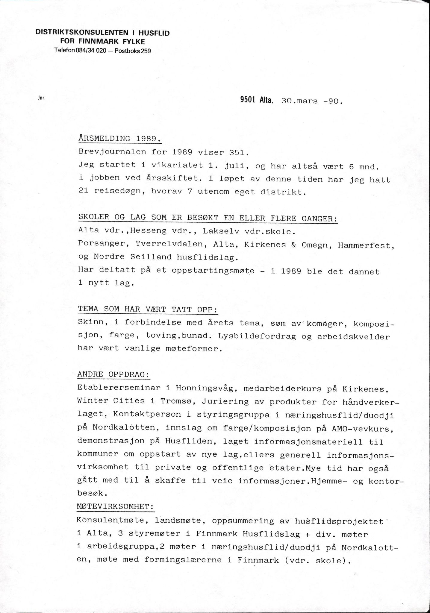 Finnmark Husflidslag, FMFB/A-1134/A/L0003: Møtebok, 1983-1994, p. 314