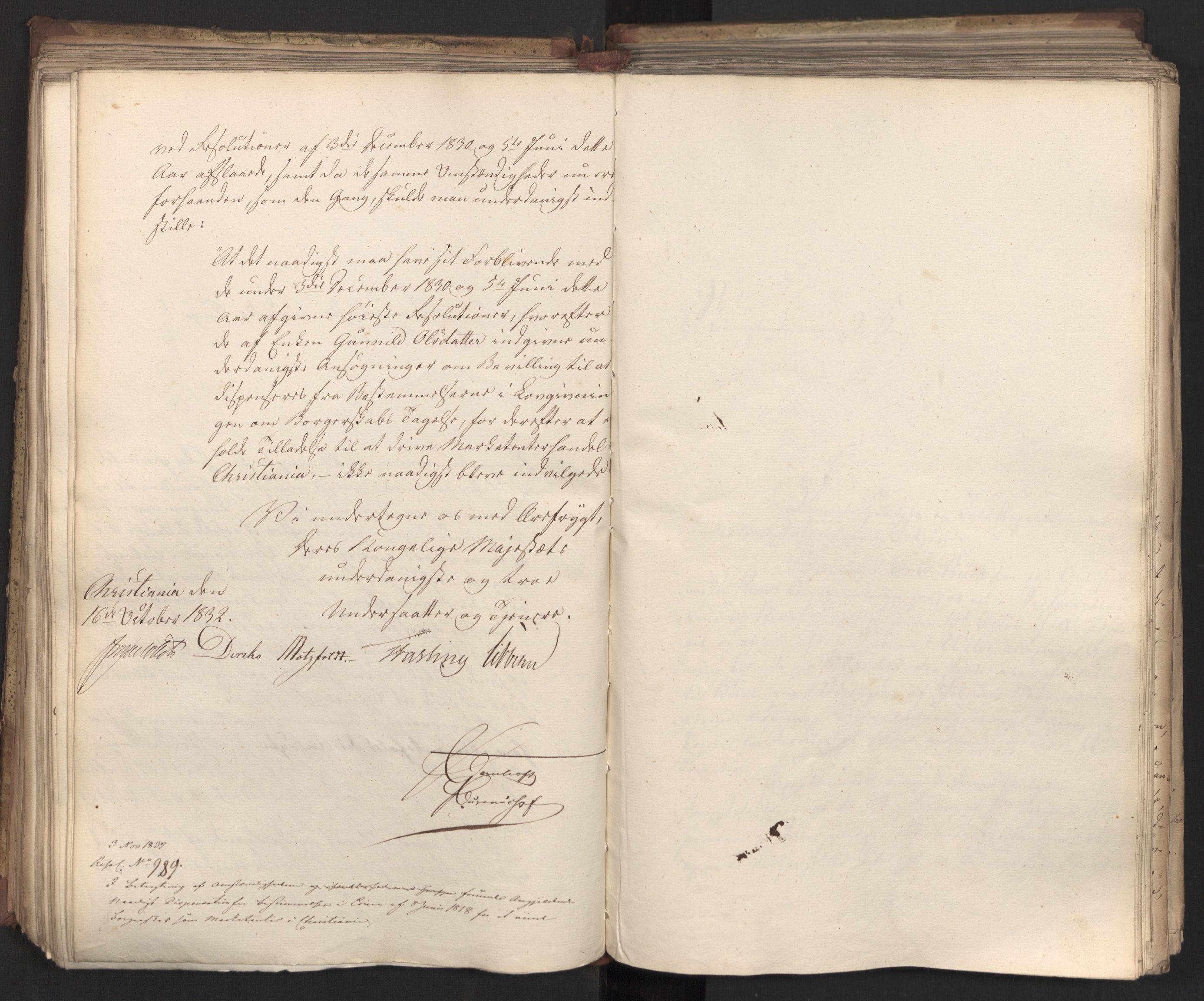 Statsrådsavdelingen i Stockholm, AV/RA-S-1003/D/Da/L0080: Regjeringsinnstillinger nr. 2550-2699, 1832, p. 169