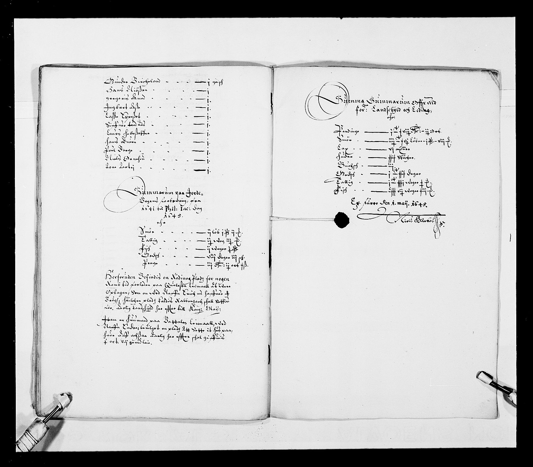 Stattholderembetet 1572-1771, AV/RA-EA-2870/Ek/L0024/0002: Jordebøker 1633-1658: / Jordebøker for Bergenhus len, 1644-1645, p. 110