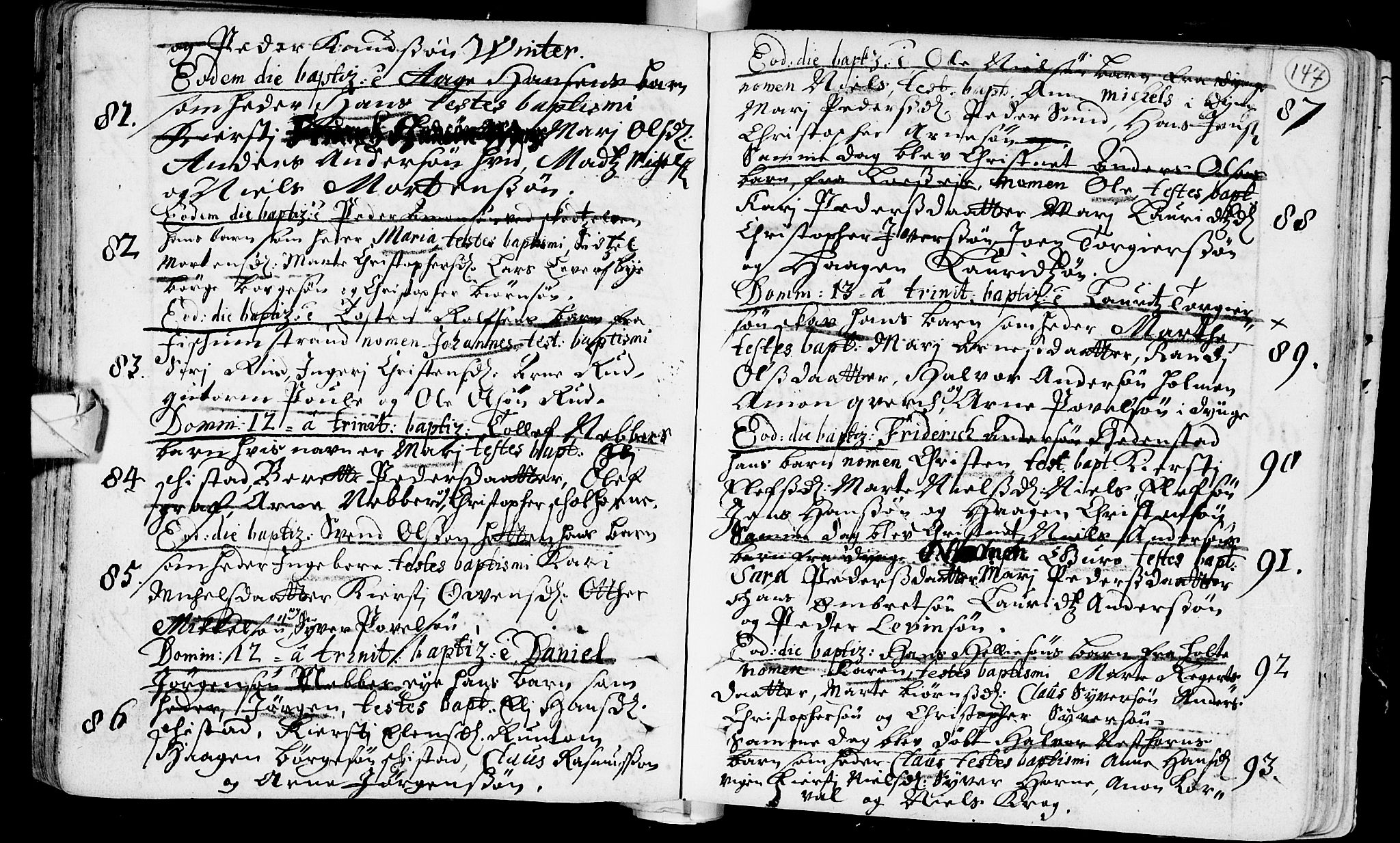 Eiker kirkebøker, AV/SAKO-A-4/F/Fa/L0002: Parish register (official) no. I 2, 1705-1724, p. 147