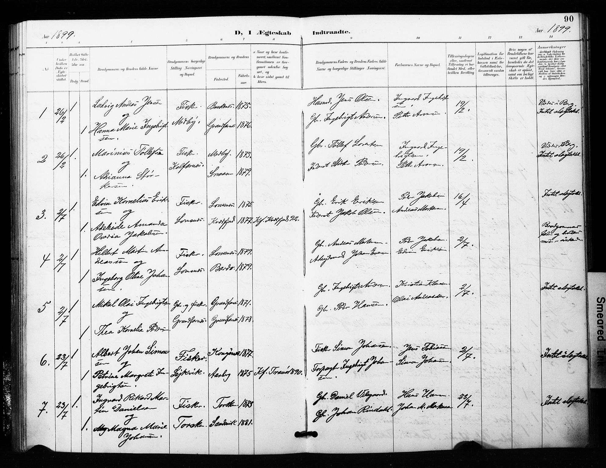 Berg sokneprestkontor, SATØ/S-1318/G/Ga/Gaa/L0006kirke: Parish register (official) no. 6, 1894-1904, p. 90