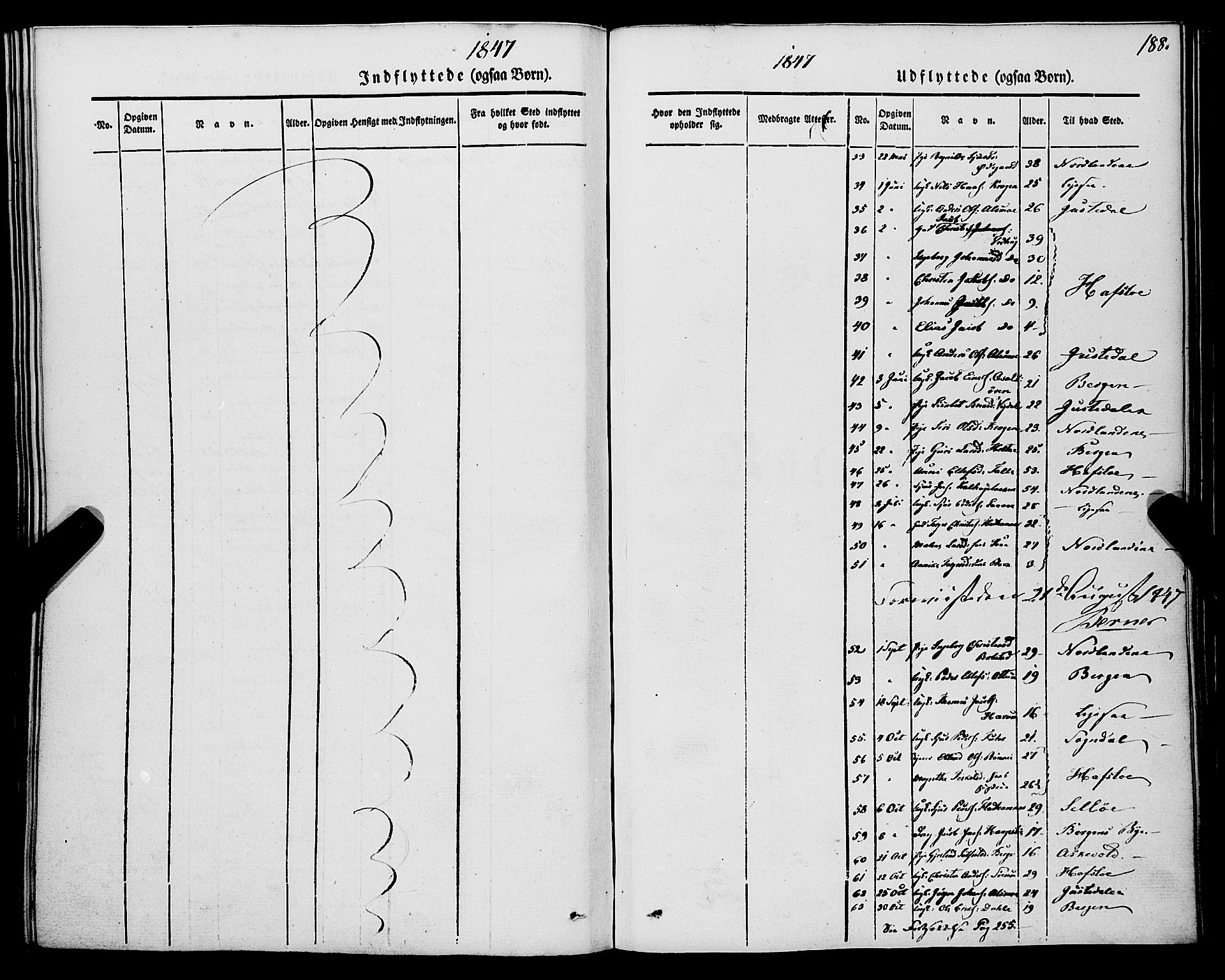 Luster sokneprestembete, SAB/A-81101/H/Haa/Haaa/L0006: Parish register (official) no. A 6, 1840-1848, p. 188