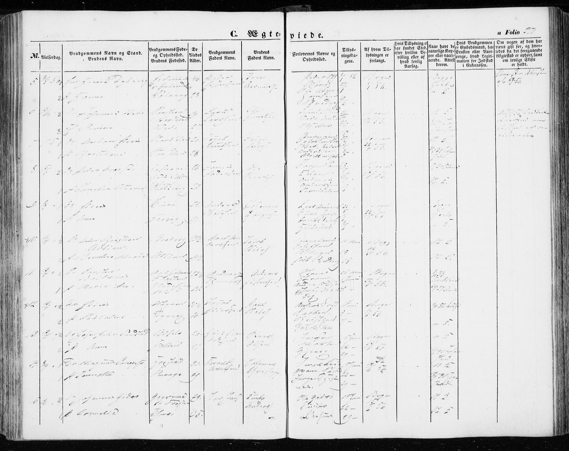 Ministerialprotokoller, klokkerbøker og fødselsregistre - Sør-Trøndelag, SAT/A-1456/634/L0530: Parish register (official) no. 634A06, 1852-1860, p. 271