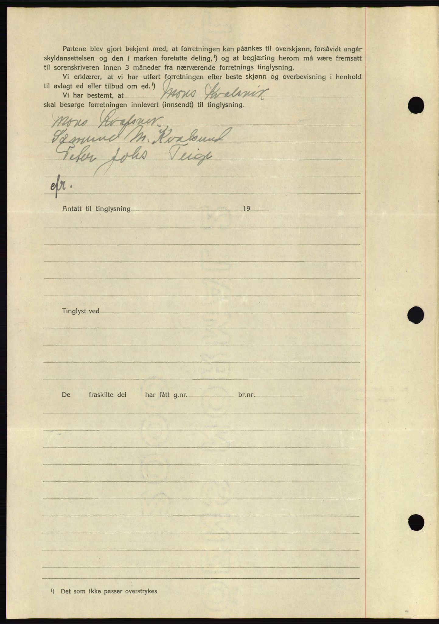 Søre Sunnmøre sorenskriveri, SAT/A-4122/1/2/2C/L0076: Mortgage book no. 2A, 1943-1944, Diary no: : 9/1944