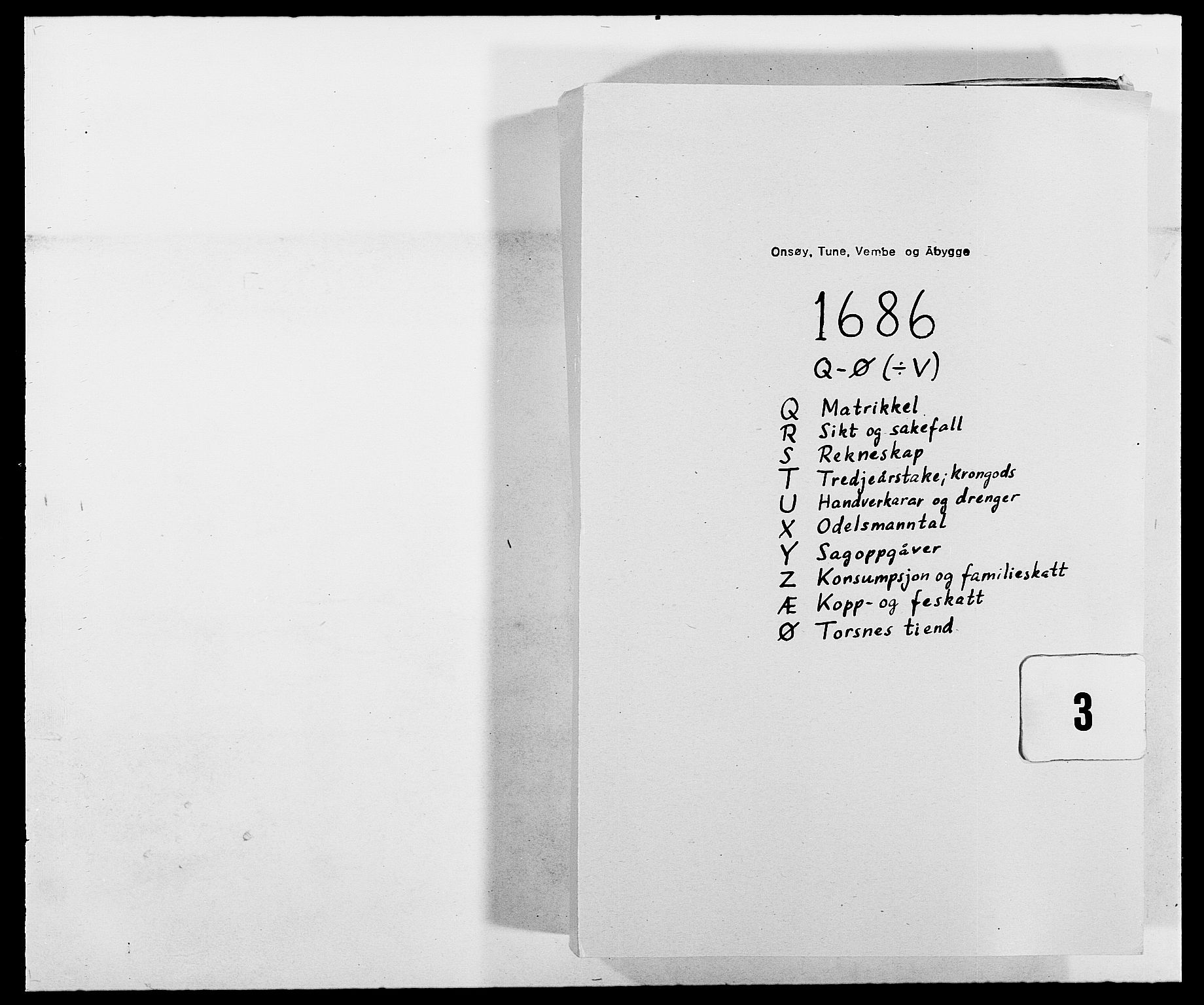 Rentekammeret inntil 1814, Reviderte regnskaper, Fogderegnskap, RA/EA-4092/R03/L0116: Fogderegnskap Onsøy, Tune, Veme og Åbygge fogderi, 1684-1689, p. 147