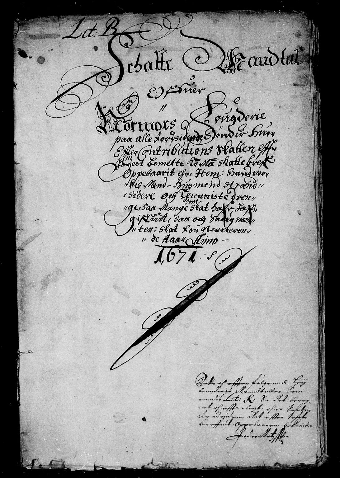 Rentekammeret inntil 1814, Reviderte regnskaper, Stiftamtstueregnskaper, Trondheim stiftamt og Nordland amt, AV/RA-EA-6044/R/Rd/L0032: Trondheim stiftamt, 1670-1671