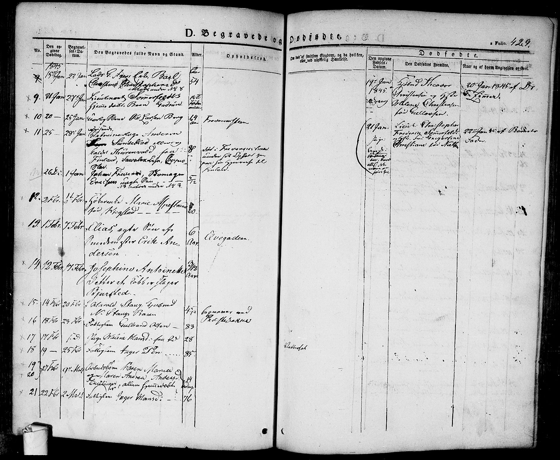 Halden prestekontor Kirkebøker, AV/SAO-A-10909/F/Fa/L0005: Parish register (official) no. I 5, 1834-1845, p. 429