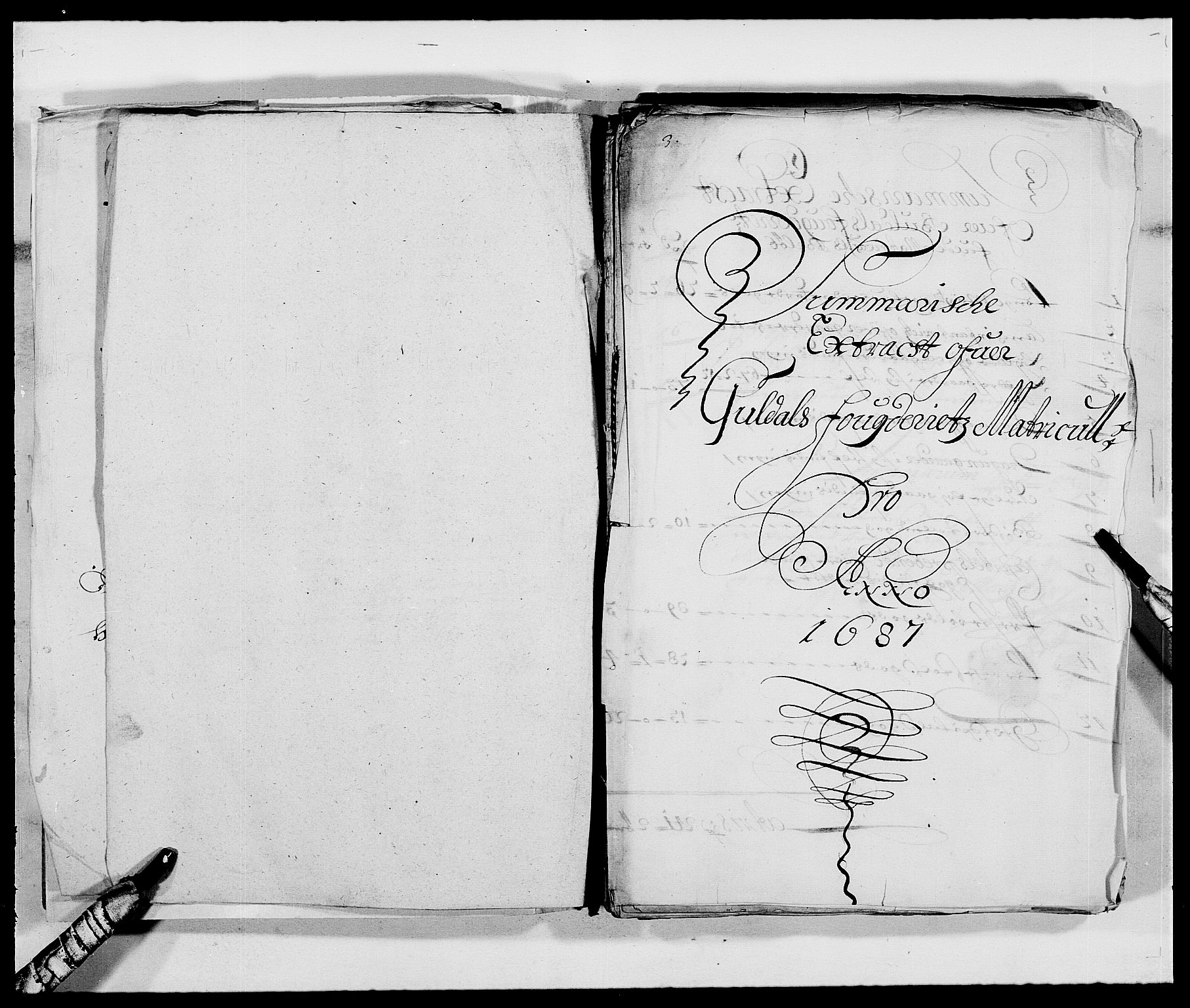 Rentekammeret inntil 1814, Reviderte regnskaper, Fogderegnskap, AV/RA-EA-4092/R59/L3939: Fogderegnskap Gauldal, 1687-1688, p. 5
