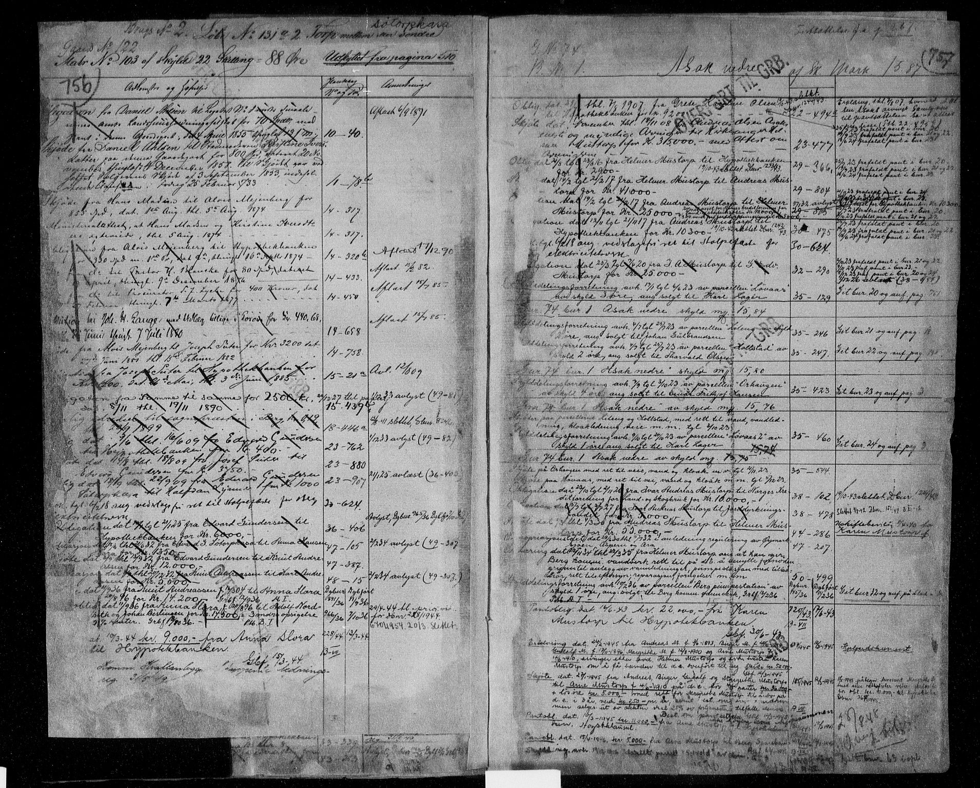 Idd og Marker sorenskriveri, AV/SAO-A-10283/G/Ga/Gac/L0004b: Mortgage register no. II 4b, 1848-1953, p. 756-757