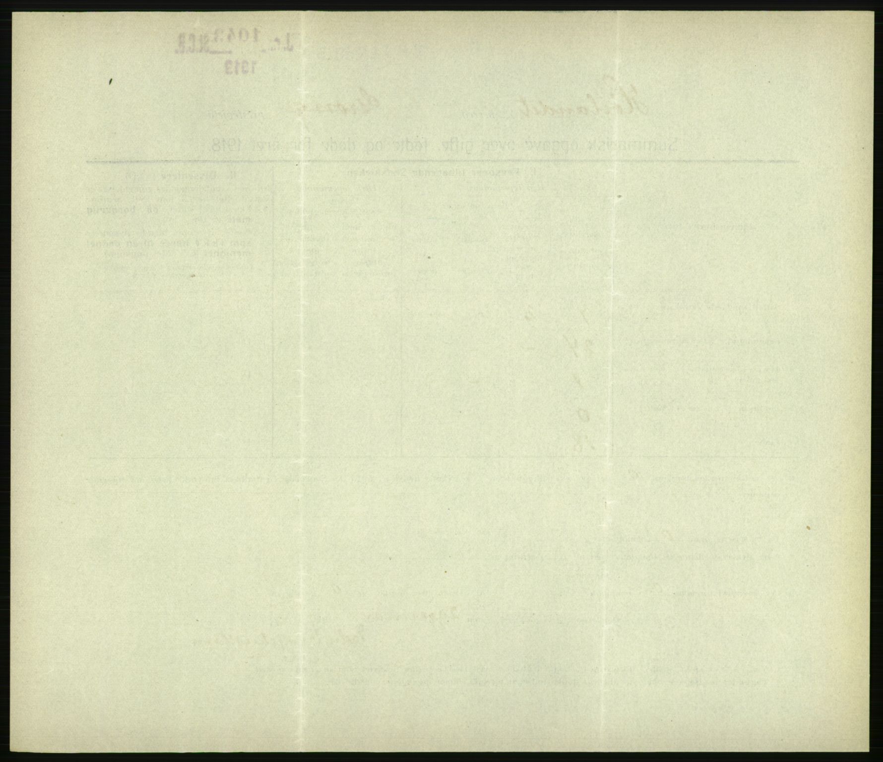 Statistisk sentralbyrå, Sosiodemografiske emner, Befolkning, AV/RA-S-2228/D/Df/Dfb/Dfbh/L0059: Summariske oppgaver over gifte, fødte og døde for hele landet., 1918, p. 1430