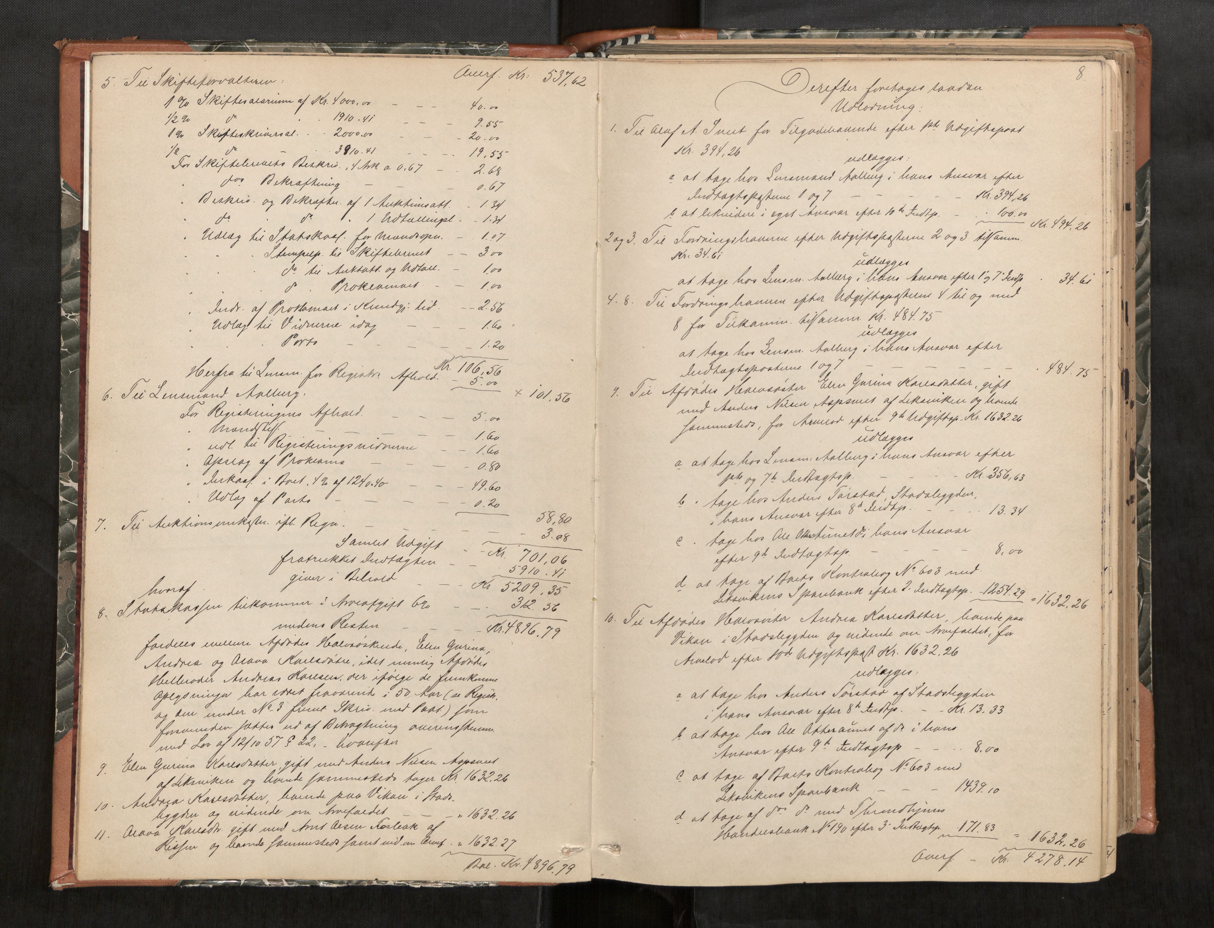 Stjør- og Verdal sorenskriveri, AV/SAT-A-4167/1/3/3A/L0046: Skifteslutningsprotokoll, 1889-1895, p. 8