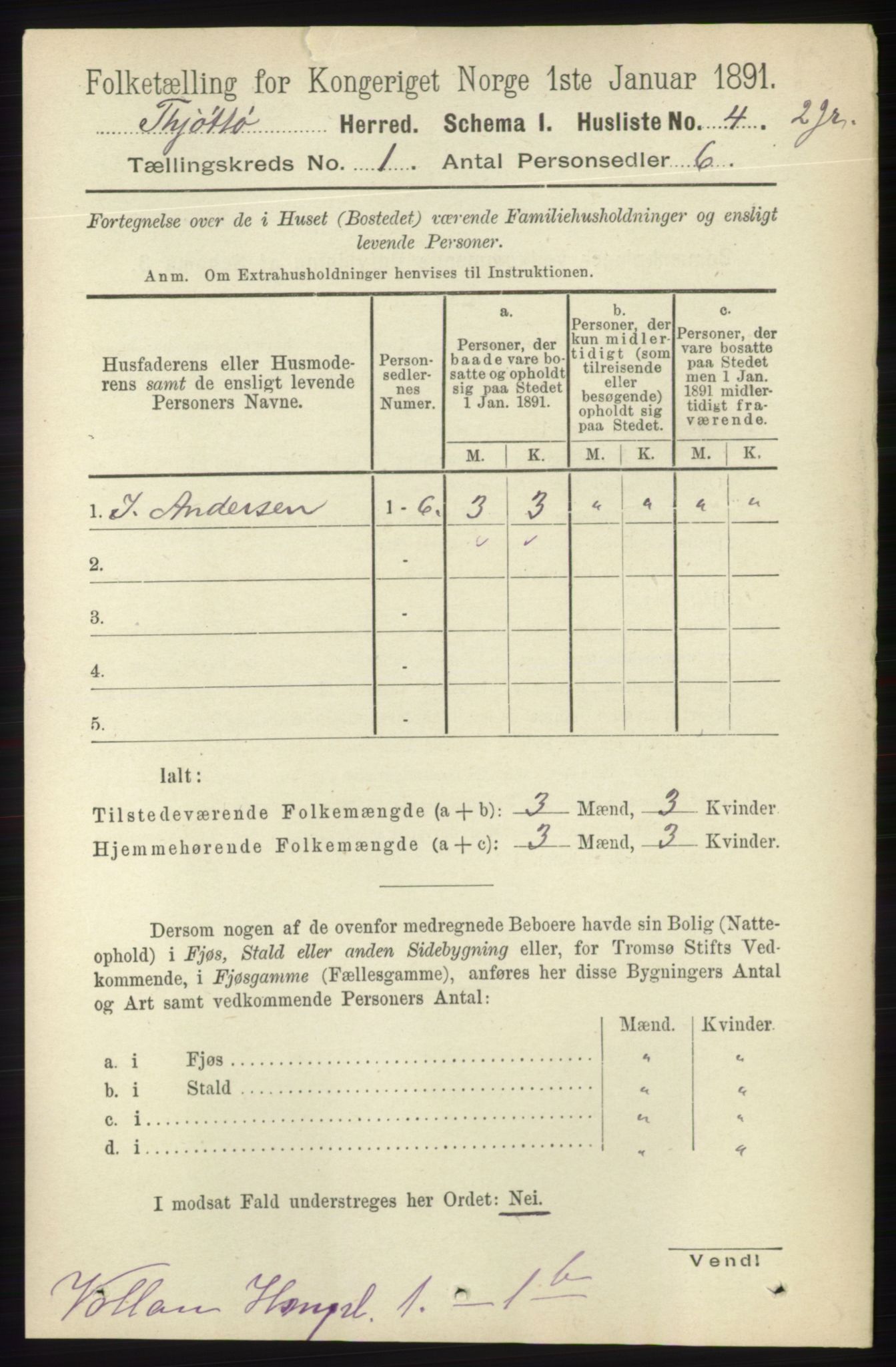 RA, 1891 census for 1817 Tjøtta, 1891, p. 26
