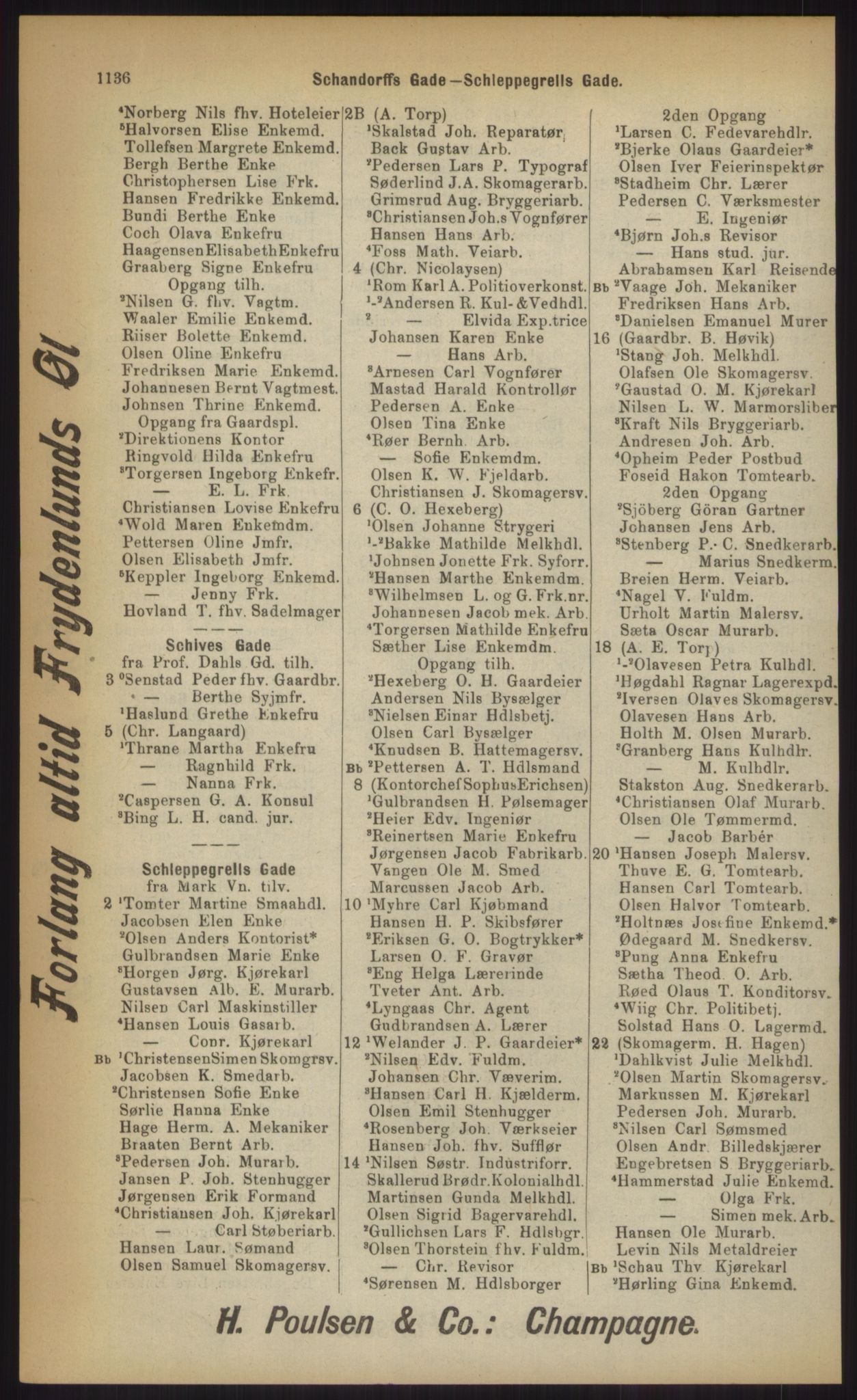 Kristiania/Oslo adressebok, PUBL/-, 1903, p. 1136