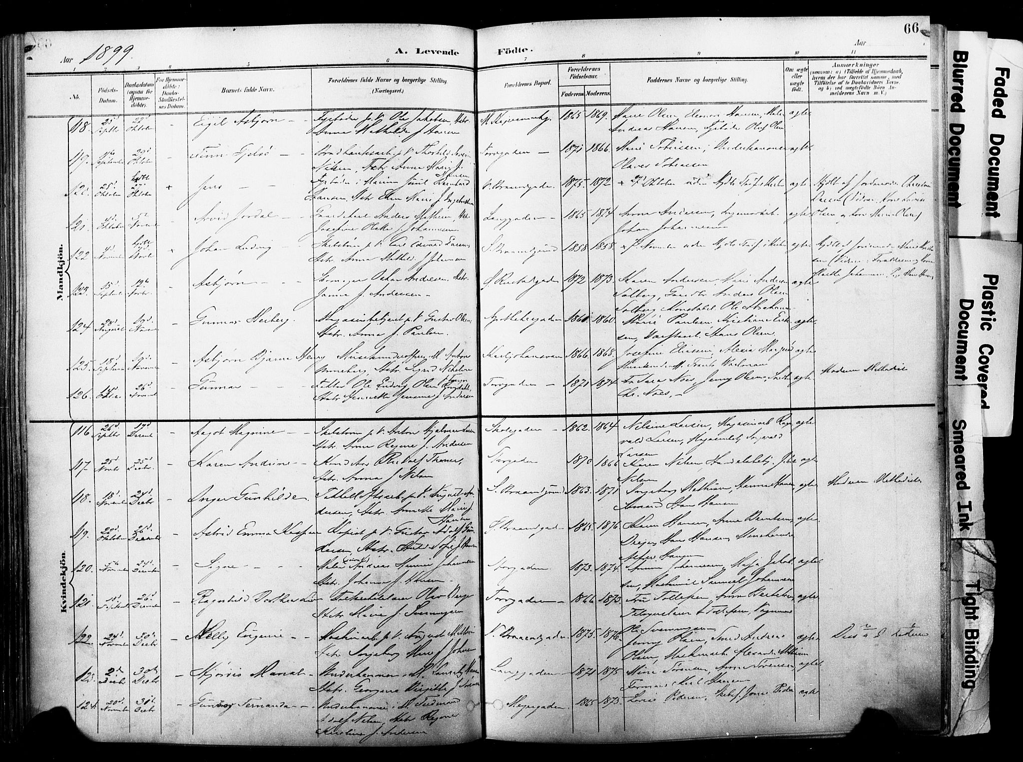 Horten kirkebøker, AV/SAKO-A-348/F/Fa/L0005: Parish register (official) no. 5, 1896-1904, p. 66