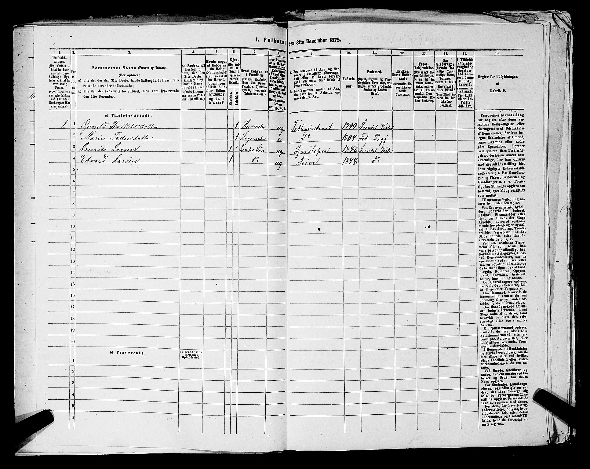 RA, 1875 census for 0137P Våler, 1875, p. 1012