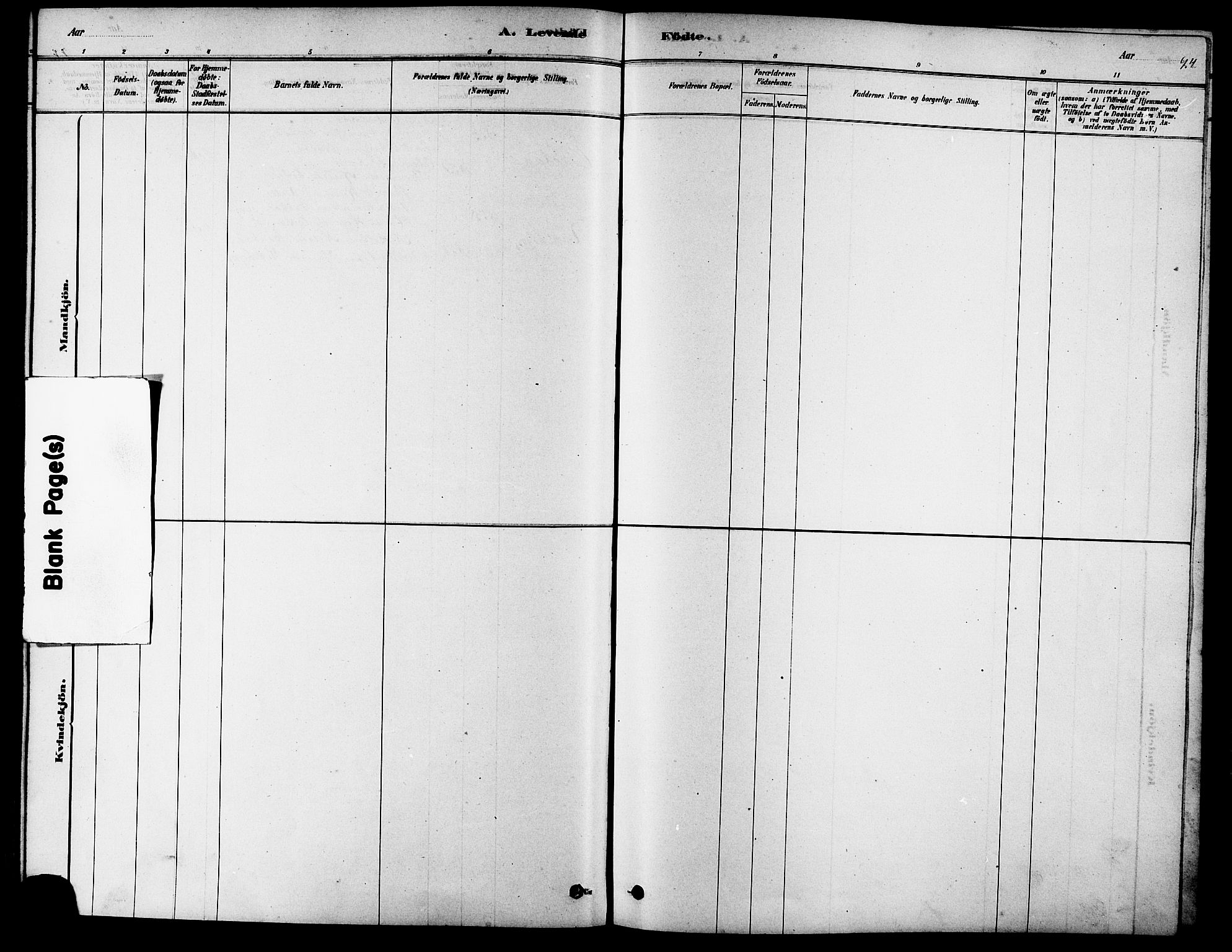 Ministerialprotokoller, klokkerbøker og fødselsregistre - Møre og Romsdal, AV/SAT-A-1454/523/L0339: Parish register (copy) no. 523C02, 1878-1891, p. 94