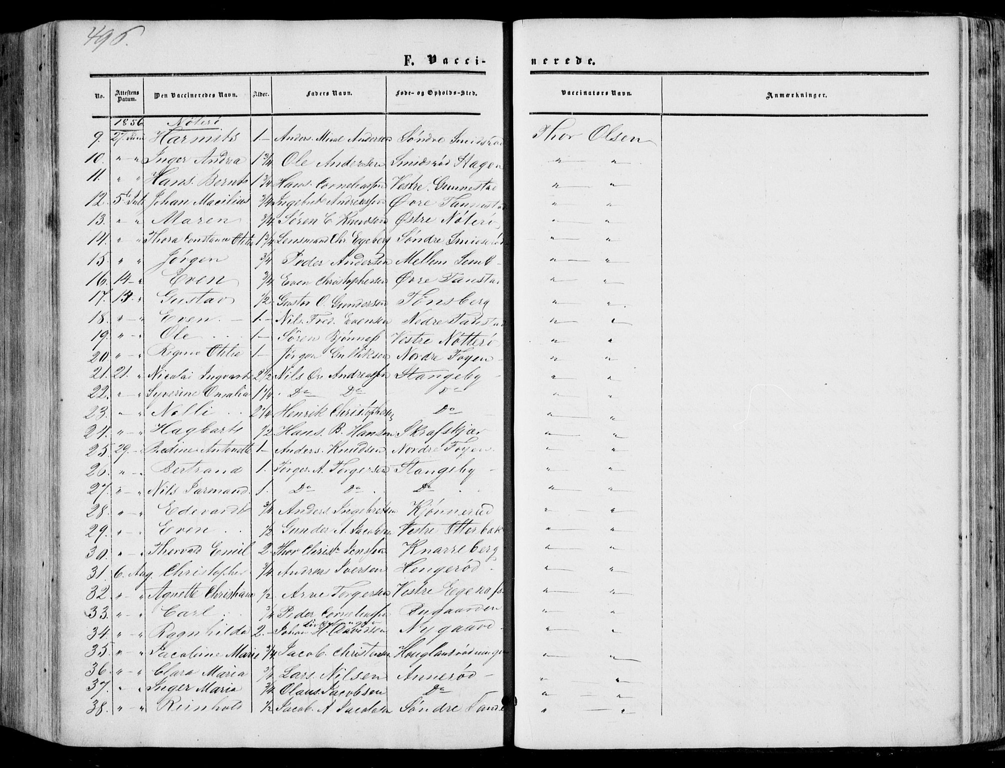 Nøtterøy kirkebøker, AV/SAKO-A-354/F/Fa/L0006: Parish register (official) no. I 6, 1852-1864, p. 496