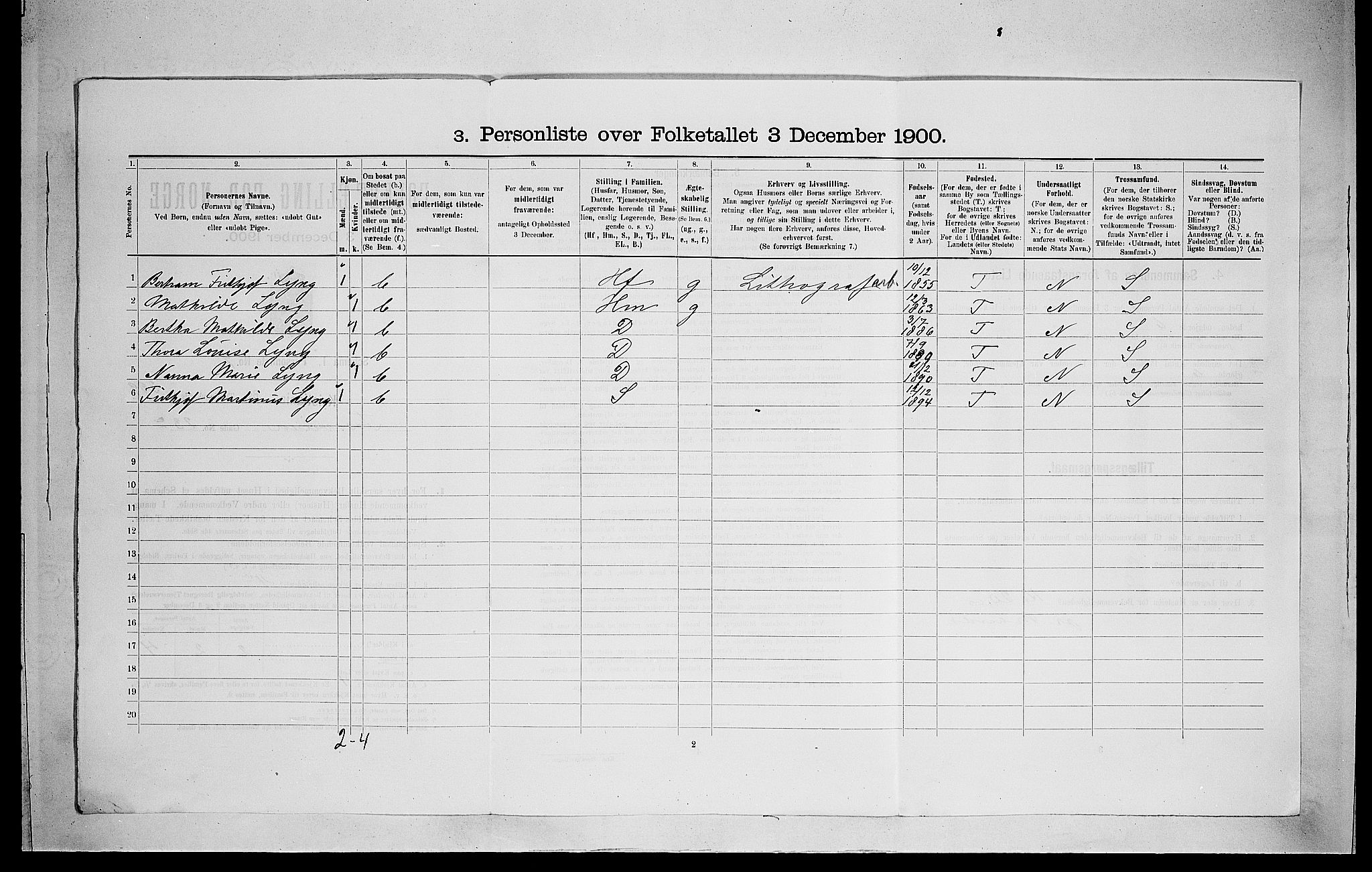 SAO, 1900 census for Kristiania, 1900, p. 24130