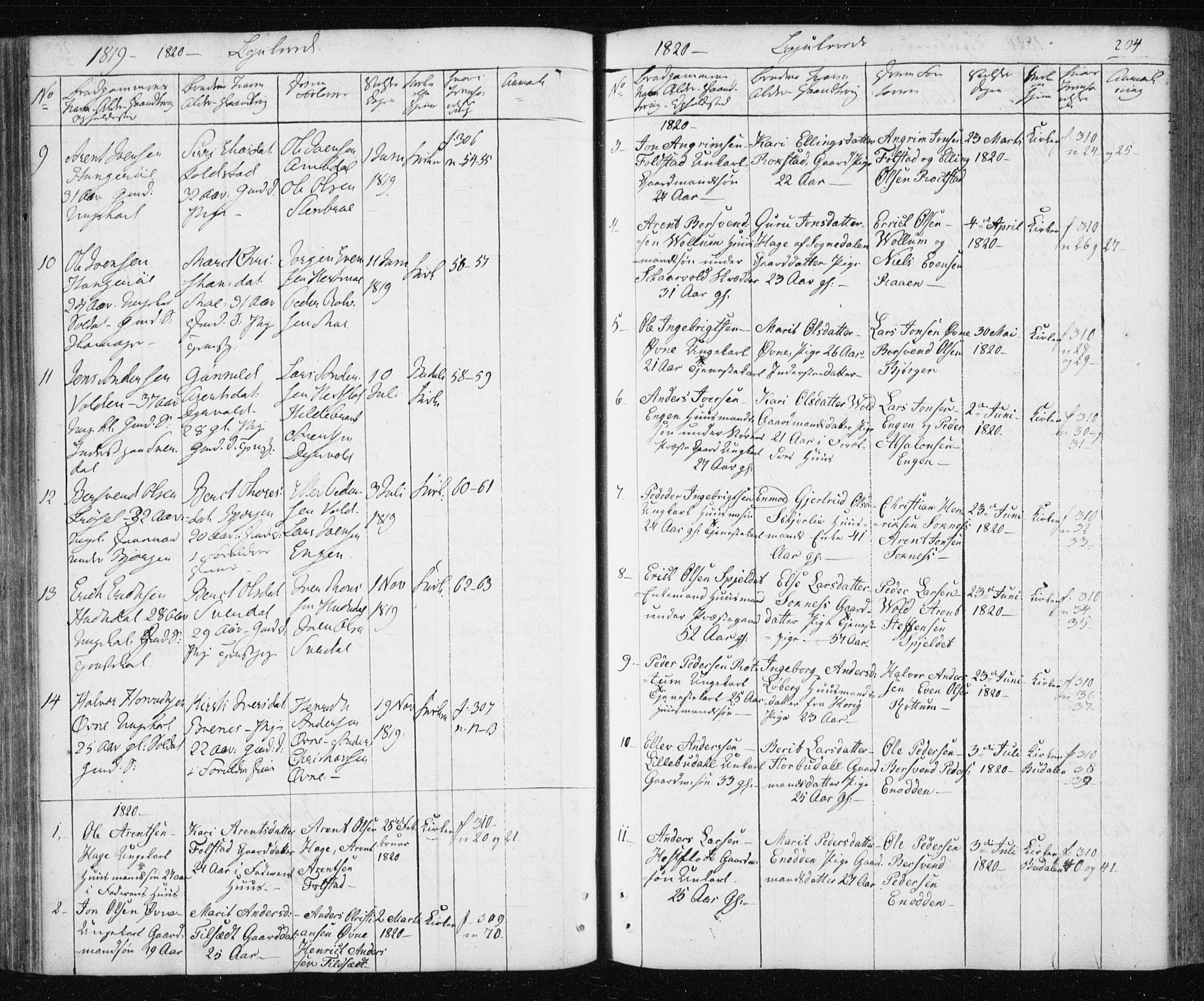 Ministerialprotokoller, klokkerbøker og fødselsregistre - Sør-Trøndelag, SAT/A-1456/687/L1017: Parish register (copy) no. 687C01, 1816-1837, p. 204