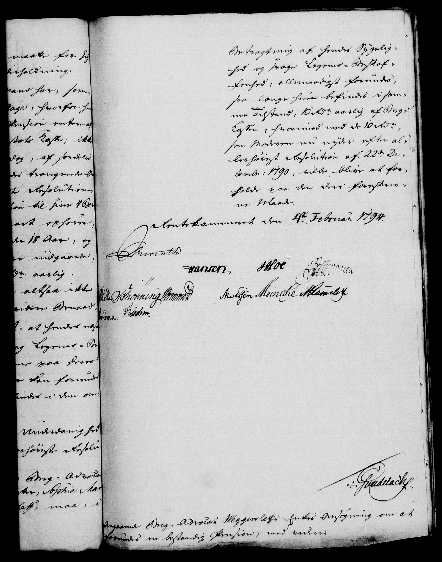 Rentekammeret, Renteskriverkontorene, AV/RA-EA-3115/M/Mf/Mfb/L0002: Relasjons- og resolusjonsprotokoll med register (merket RK 54.8), 1793-1795