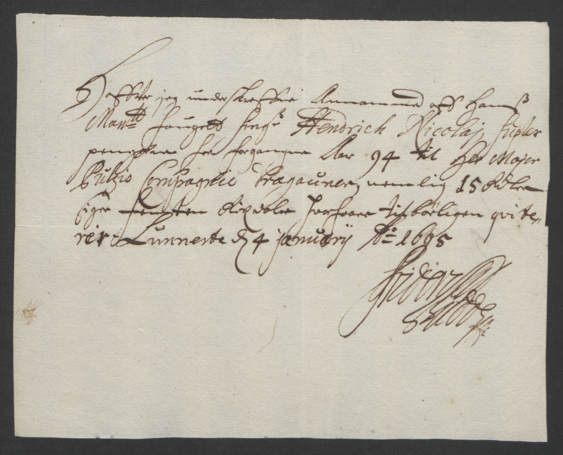 Rentekammeret inntil 1814, Reviderte regnskaper, Fogderegnskap, AV/RA-EA-4092/R01/L0012: Fogderegnskap Idd og Marker, 1694-1695, p. 139