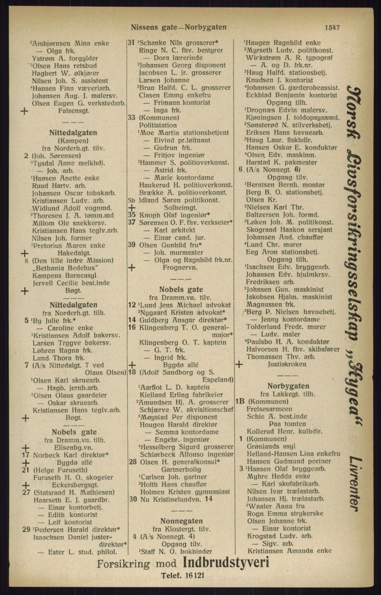 Kristiania/Oslo adressebok, PUBL/-, 1916, p. 1547