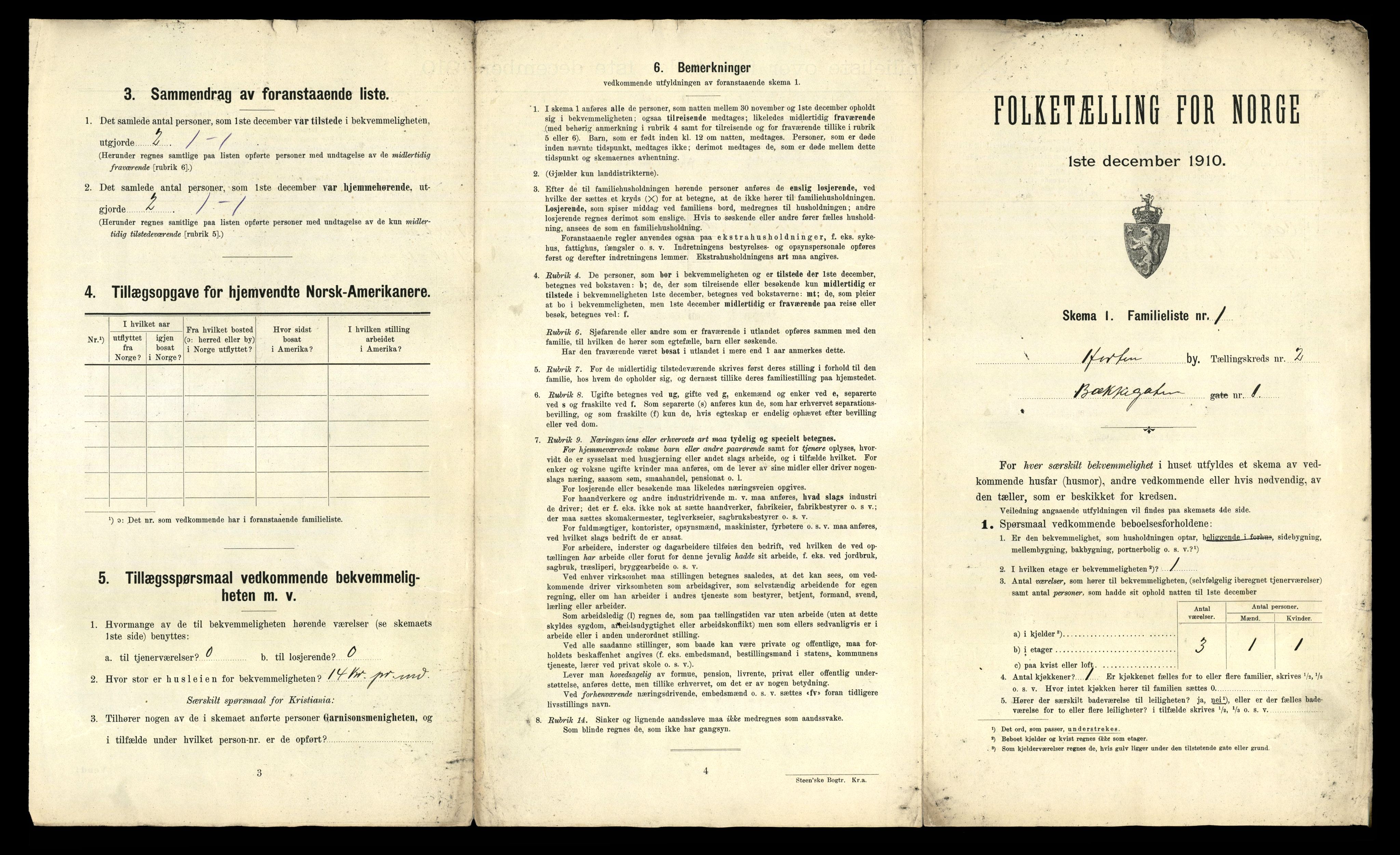 RA, 1910 census for Horten, 1910, p. 1248