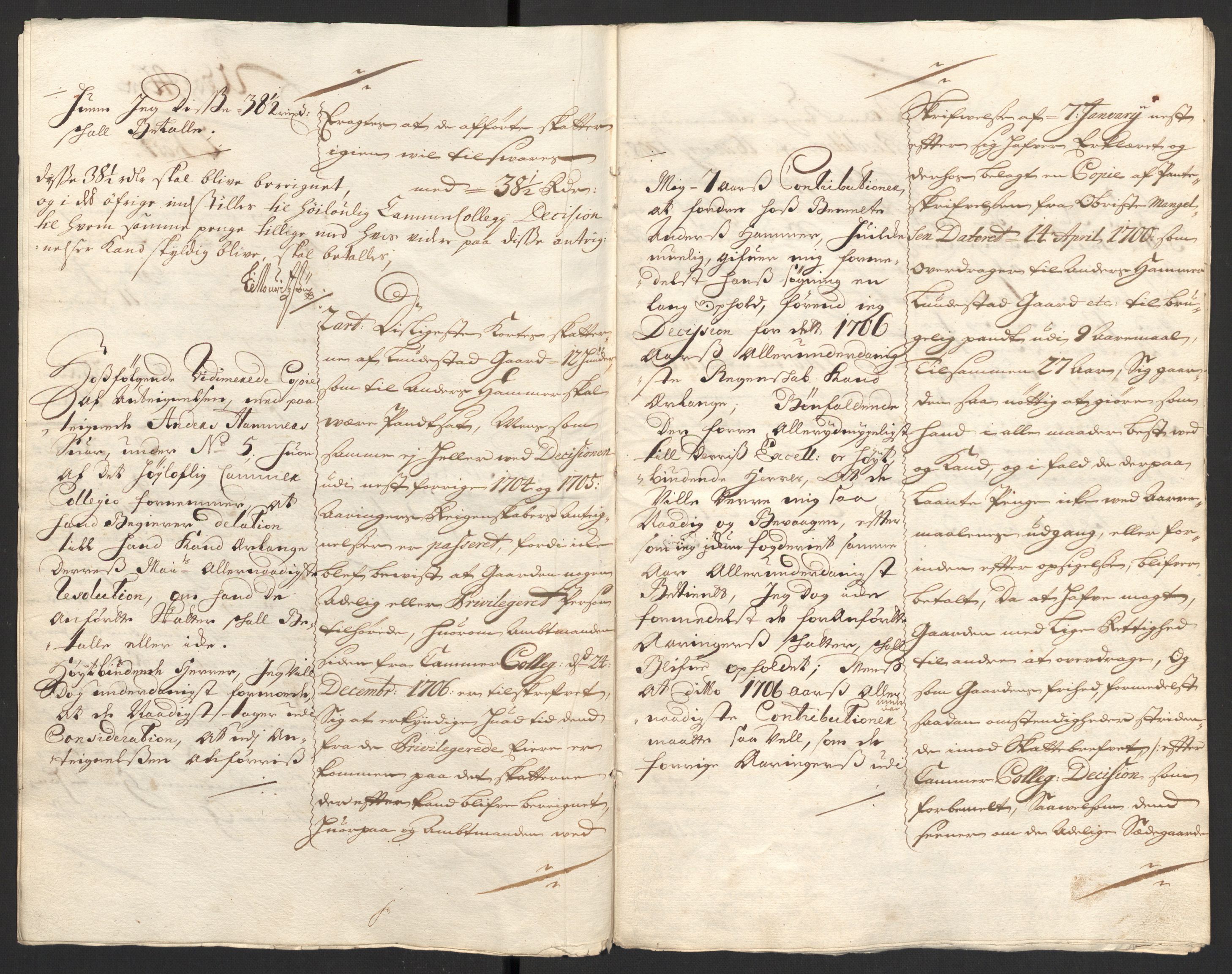 Rentekammeret inntil 1814, Reviderte regnskaper, Fogderegnskap, AV/RA-EA-4092/R01/L0017: Fogderegnskap Idd og Marker, 1704-1706, p. 491