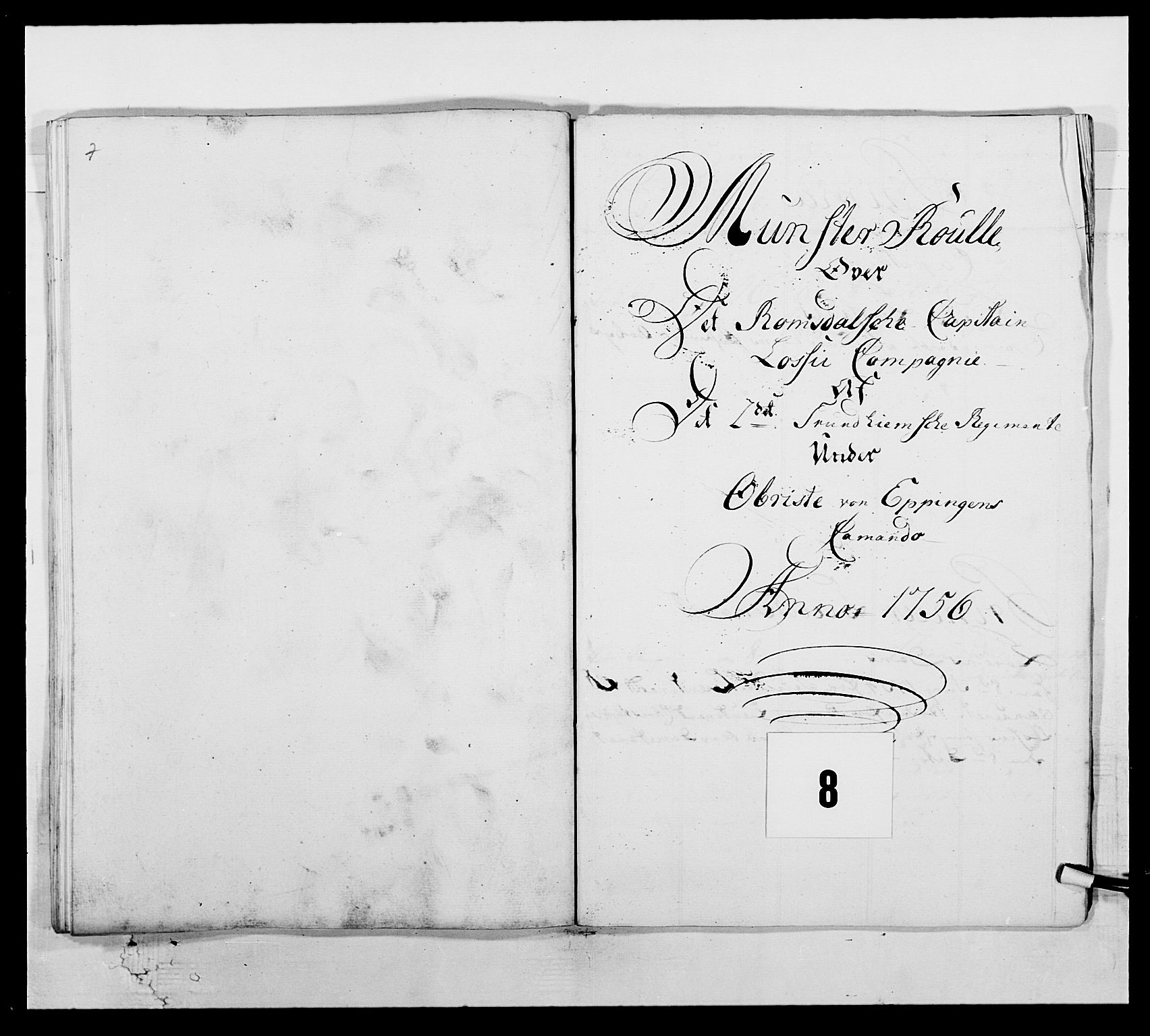 Kommanderende general (KG I) med Det norske krigsdirektorium, AV/RA-EA-5419/E/Ea/L0512b: 2. Trondheimske regiment, 1756-1761, p. 192
