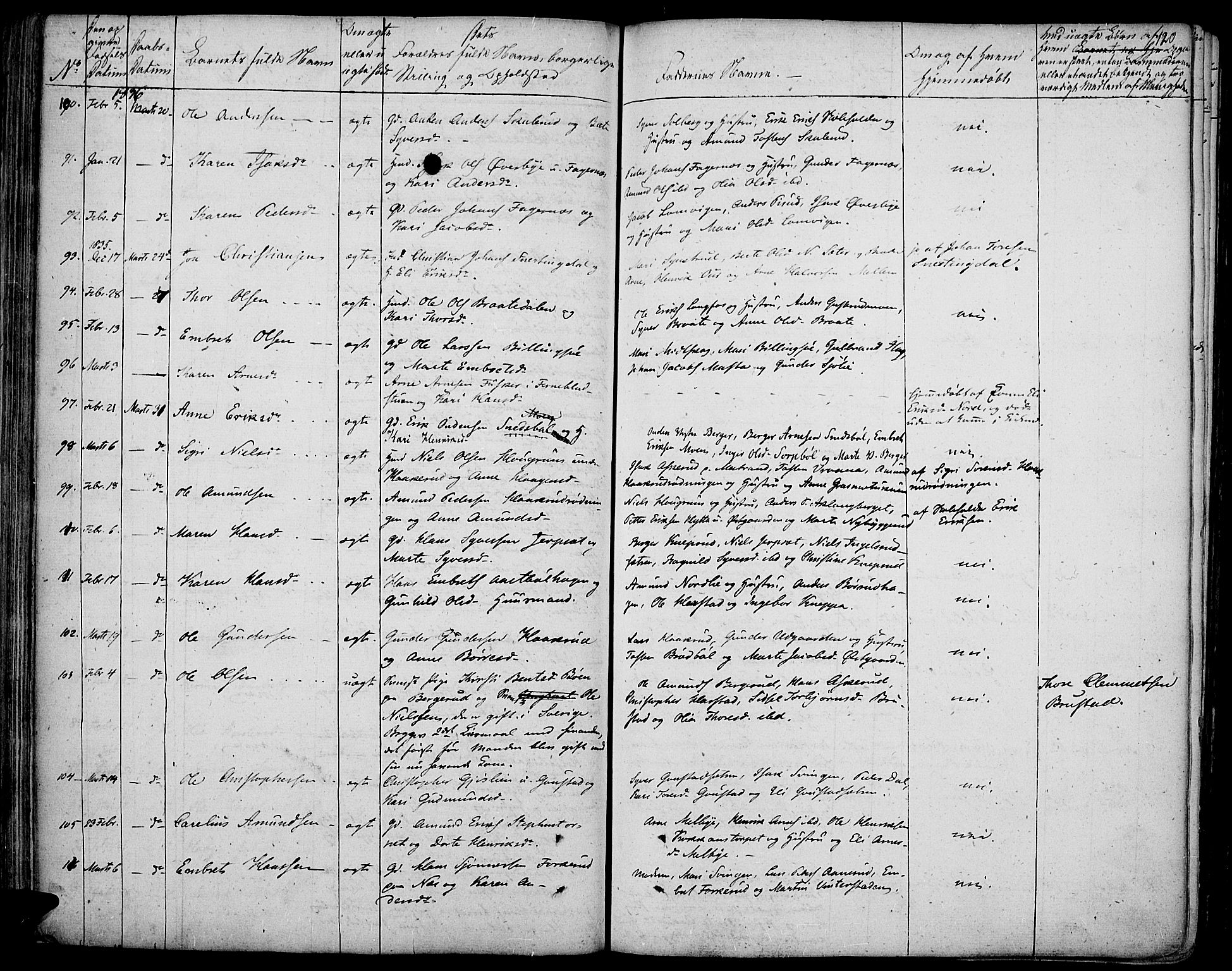 Vinger prestekontor, AV/SAH-PREST-024/H/Ha/Haa/L0007: Parish register (official) no. 7, 1826-1839, p. 120