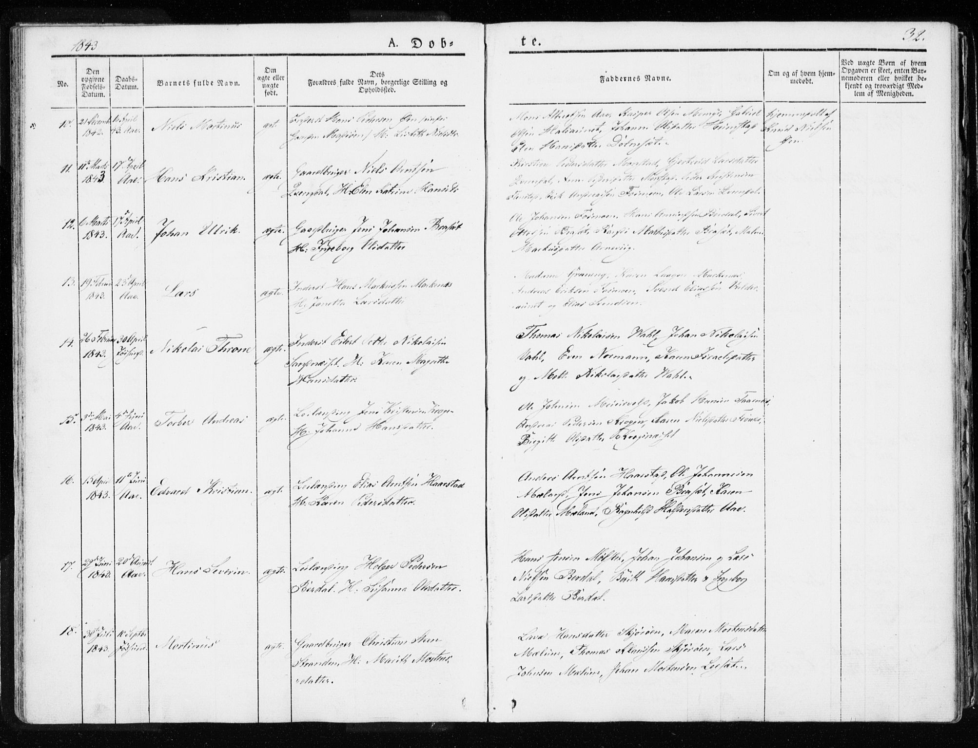 Ministerialprotokoller, klokkerbøker og fødselsregistre - Sør-Trøndelag, SAT/A-1456/655/L0676: Parish register (official) no. 655A05, 1830-1847, p. 32