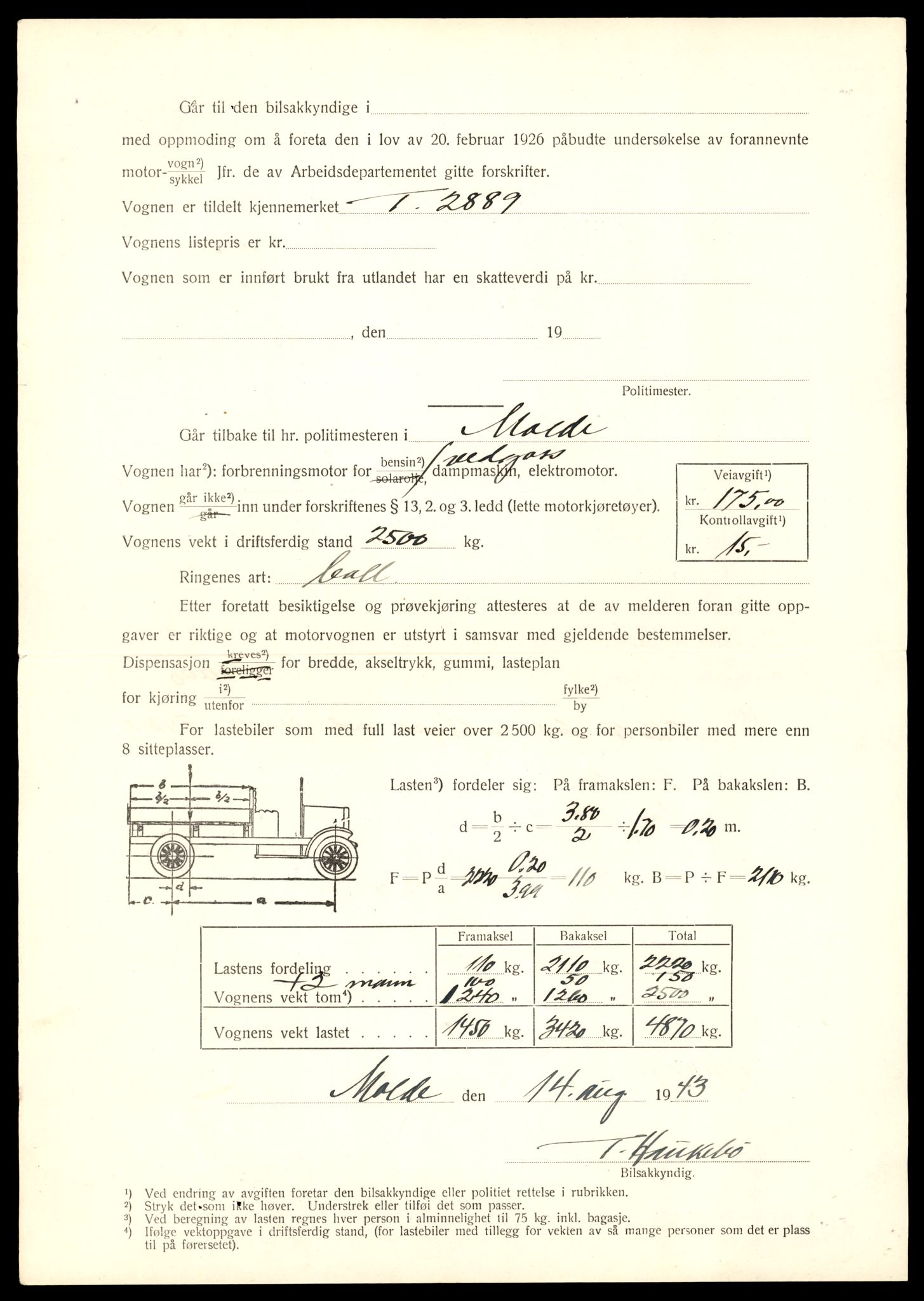 Møre og Romsdal vegkontor - Ålesund trafikkstasjon, SAT/A-4099/F/Fe/L0017: Registreringskort for kjøretøy T 1985 - T 10090, 1927-1998, p. 618