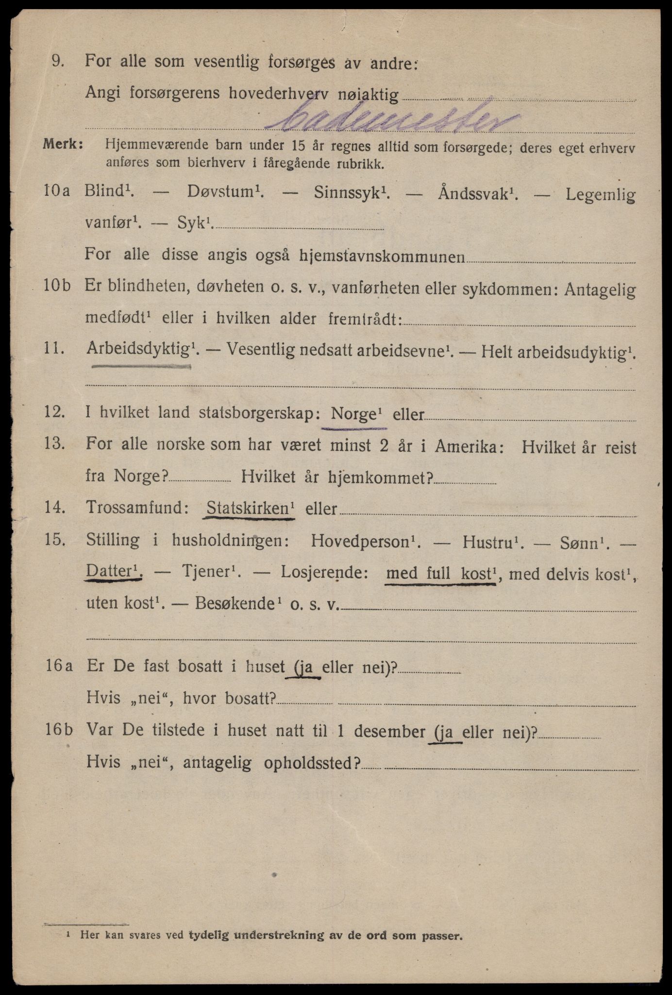 SAT, 1920 census for Trondheim, 1920, p. 58241