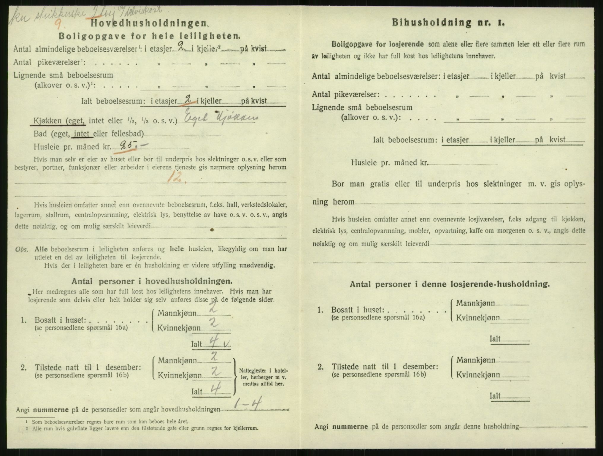 SAT, 1920 census for Levanger town, 1920, p. 917