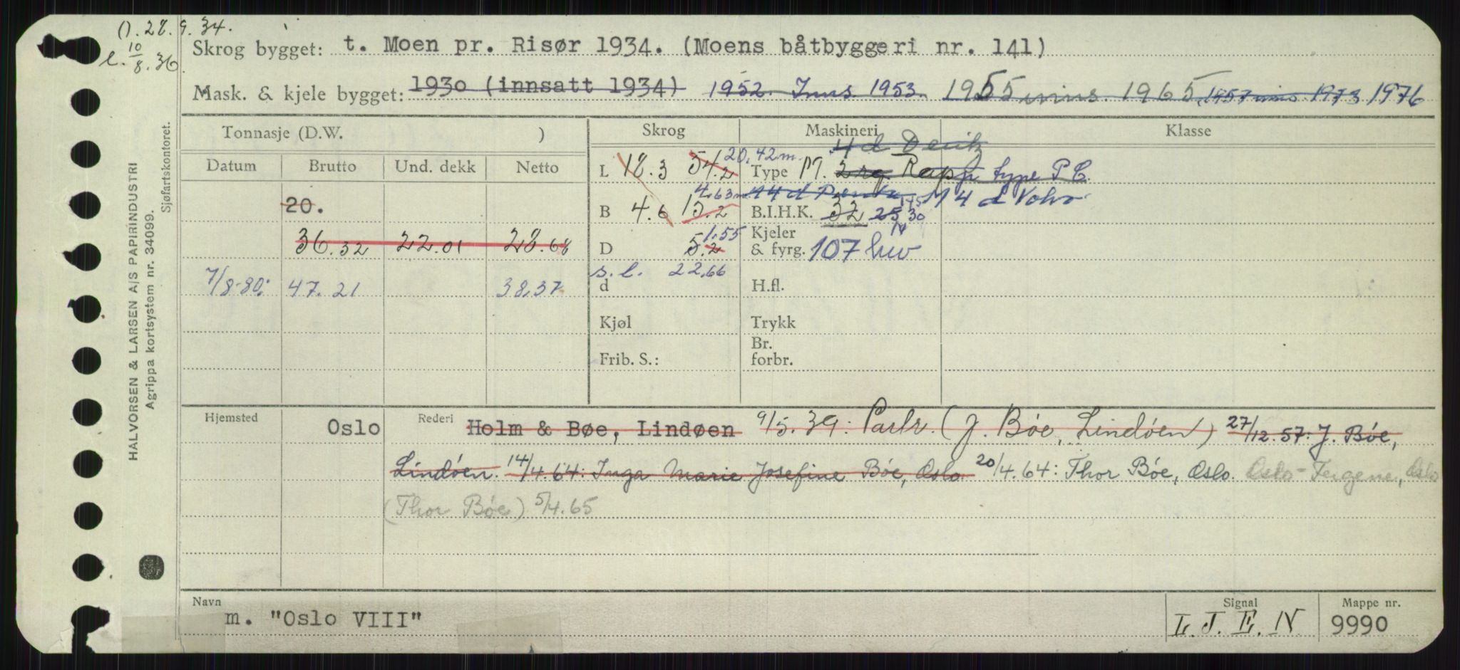 Sjøfartsdirektoratet med forløpere, Skipsmålingen, RA/S-1627/H/Ha/L0004/0002: Fartøy, Mas-R / Fartøy, Odin-R, p. 165