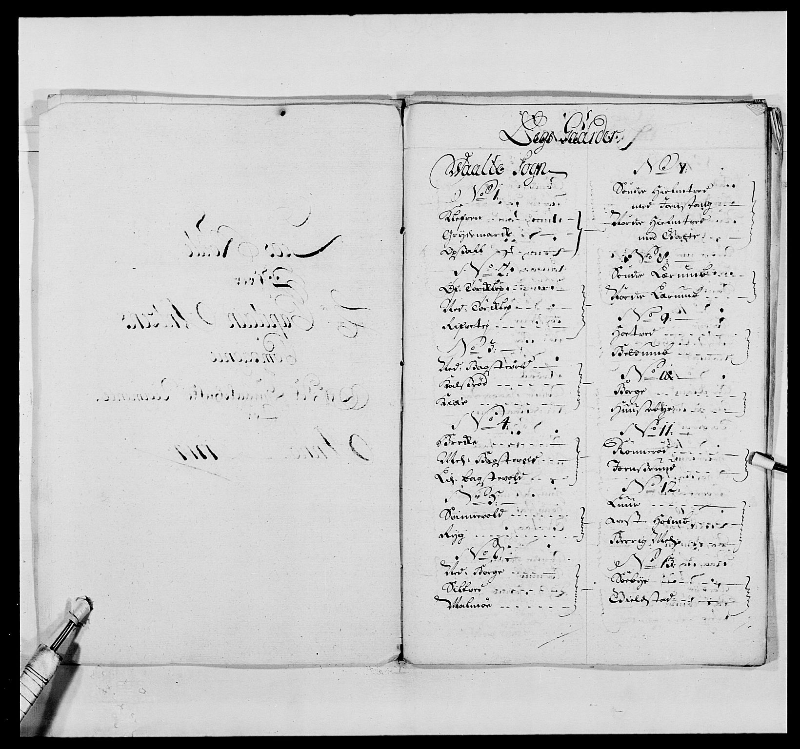 Kommanderende general (KG I) med Det norske krigsdirektorium, AV/RA-EA-5419/E/Ea/L0494: Smålenske regiment, 1697-1717, p. 391