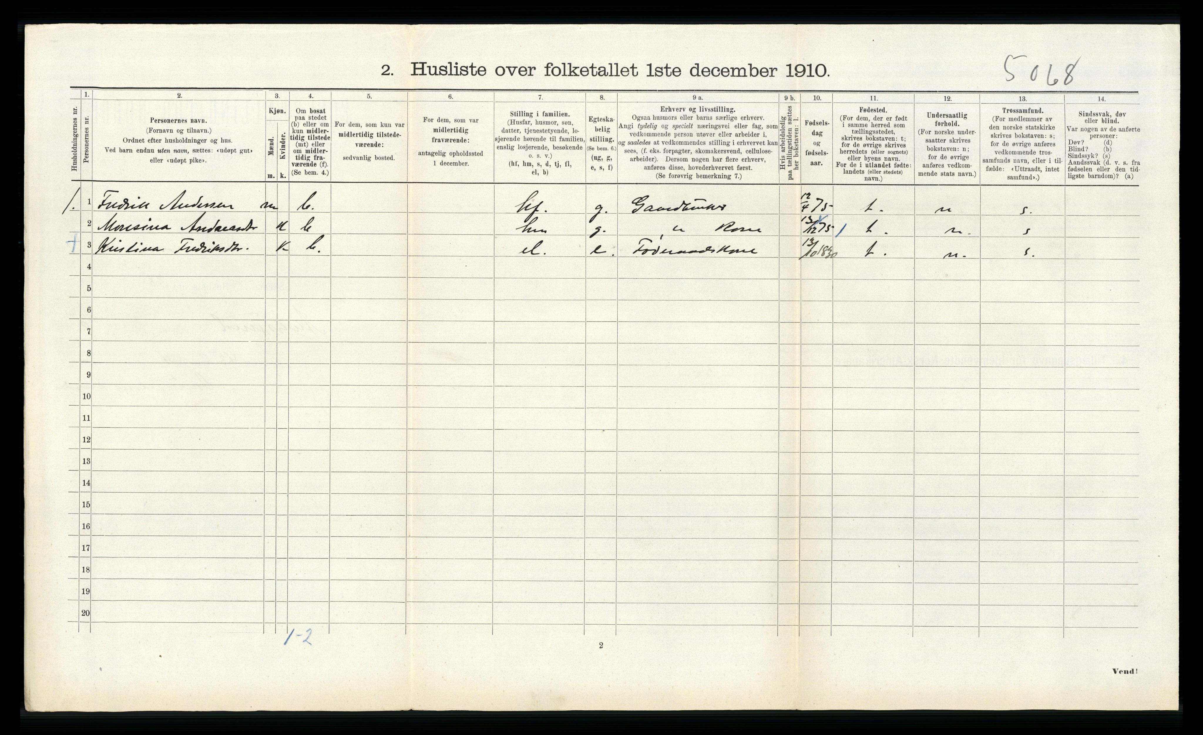 RA, 1910 census for Alversund, 1910, p. 639