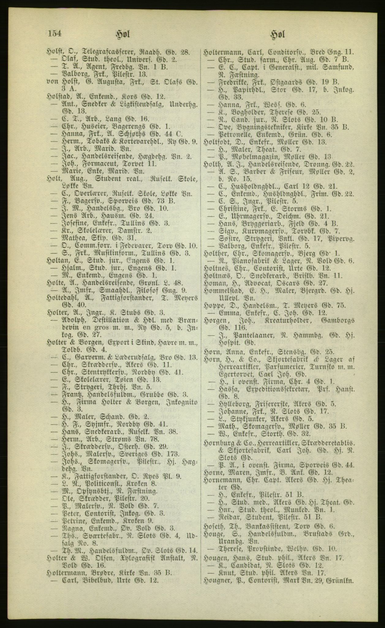 Kristiania/Oslo adressebok, PUBL/-, 1880, p. 154